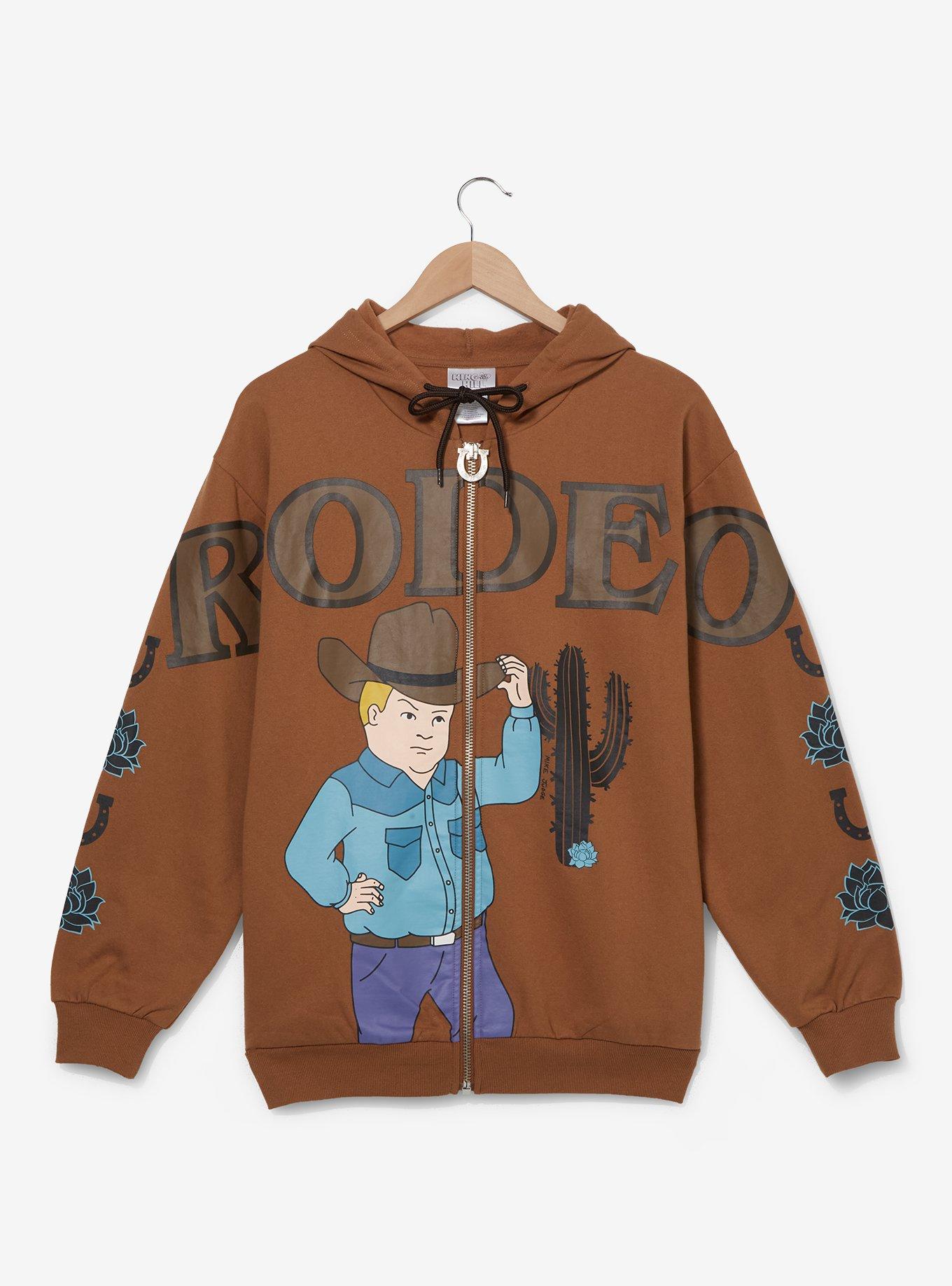 King of the Hill Cowboy Bobby Rodeo Zippered Hoodie - BoxLunch Exclusive, , hi-res