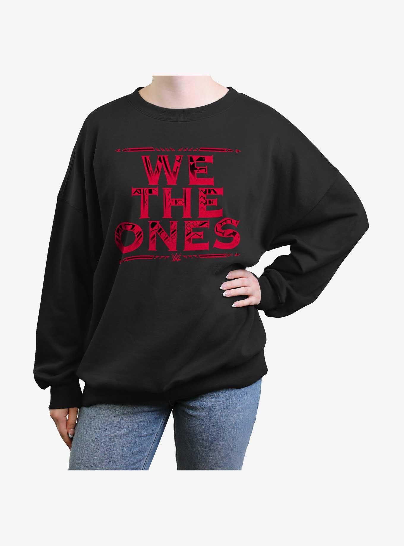 WWE We Are Bloodline Womens Oversized Sweatshirt, BLACK, hi-res