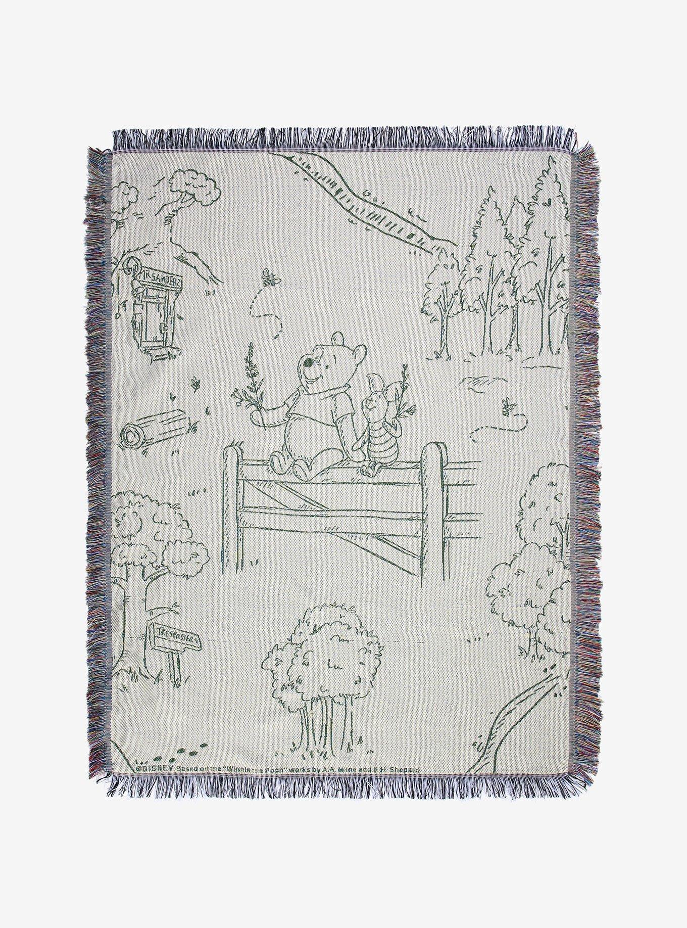 Disney Winnie The Pooh Classic Drawing Tapestry Throw Blanket, , hi-res