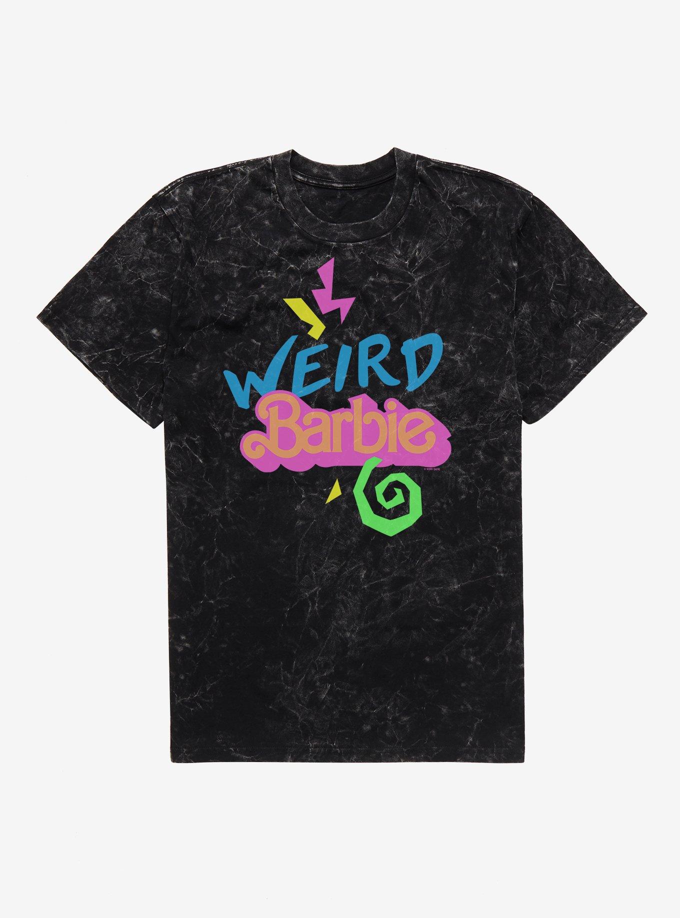 Barbie The Movie Weird Barbie Mineral Wash T-Shirt, BLACK MINERAL WASH, hi-res