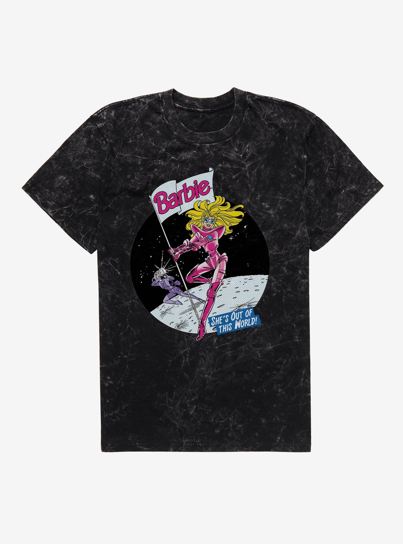 Barbie She's Out Of This World Mineral Wash T-Shirt, BLACK MINERAL WASH, hi-res