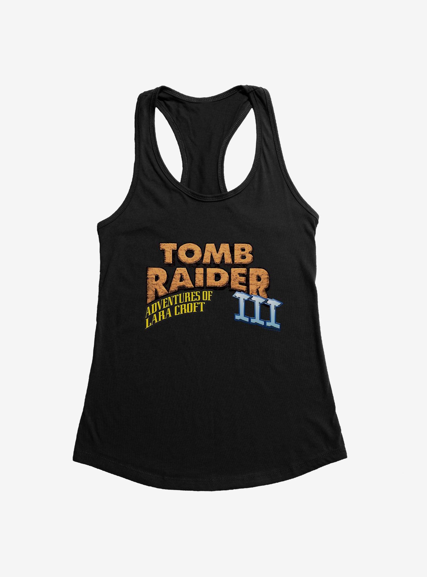 Tomb Raider 1996 Logo Womens Tank Top, BLACK, hi-res