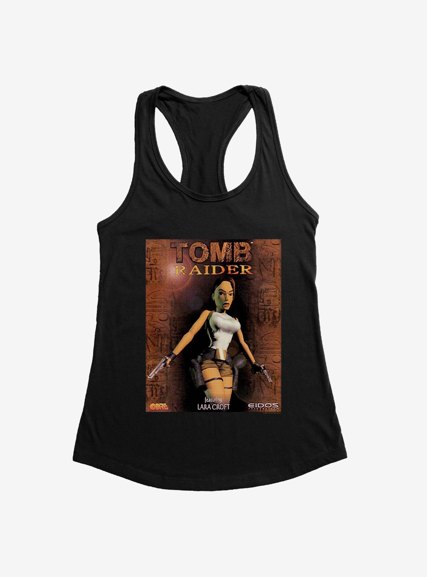 Tomb Raider II Game Cover Womens Tank Top, BLACK, hi-res