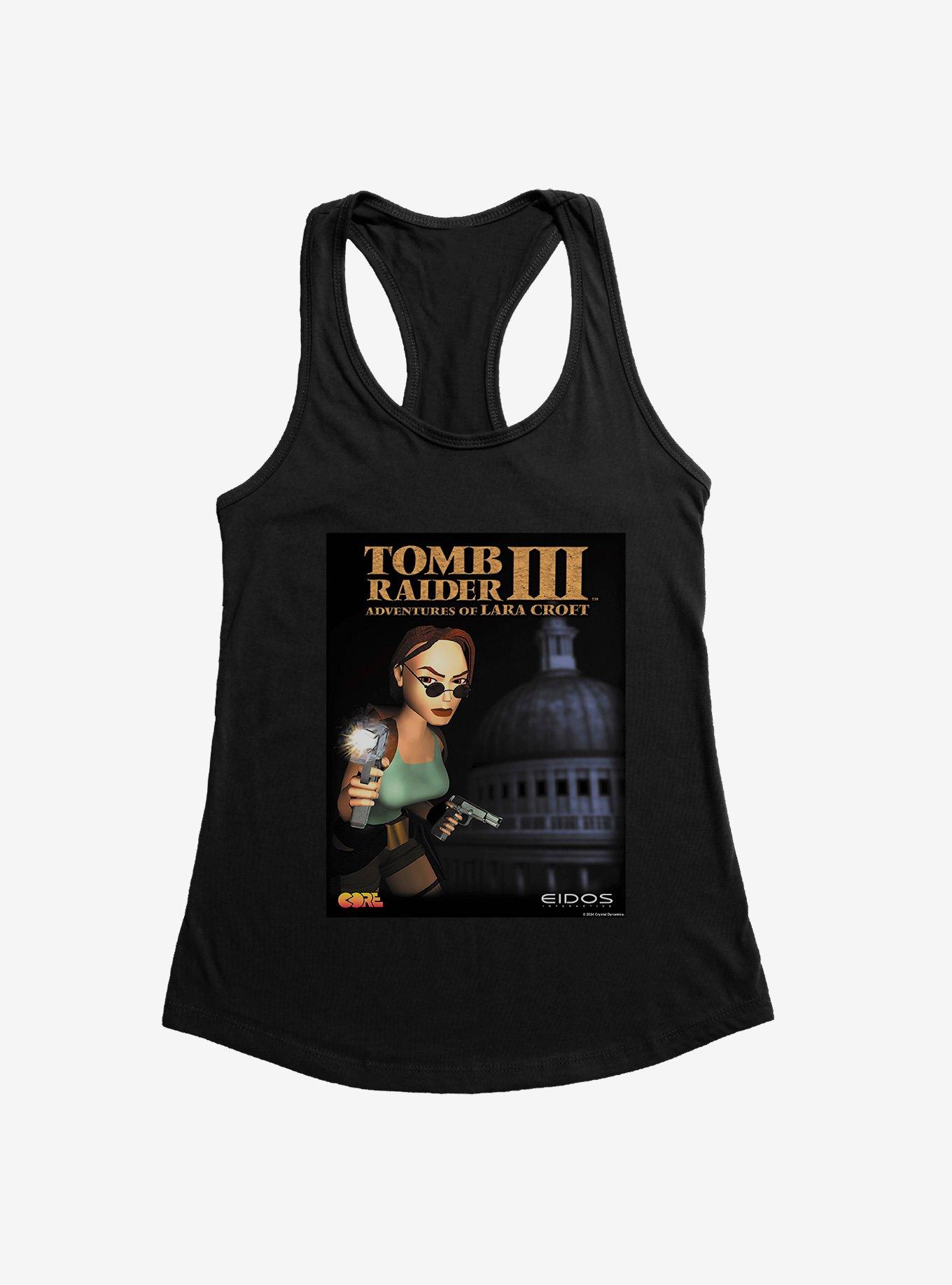 Tomb Raider III Title Logo Womens Tank Top, BLACK, hi-res