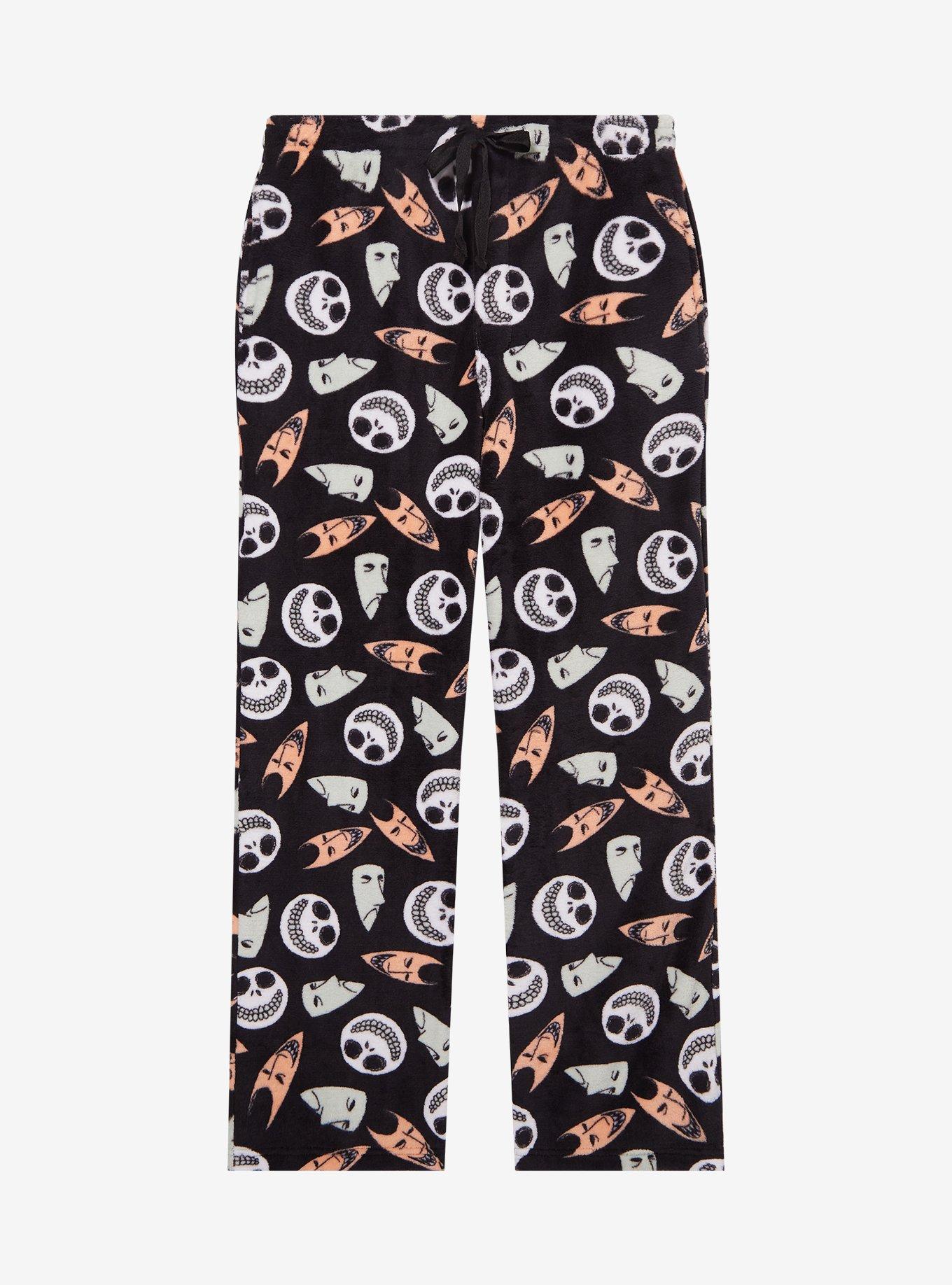 Disney The Nightmare Before Christmas Lock, Shock, & Barrel Allover Print Plush Women's Plus Size Sleep Pants - BoxLunch Exclusive, , hi-res