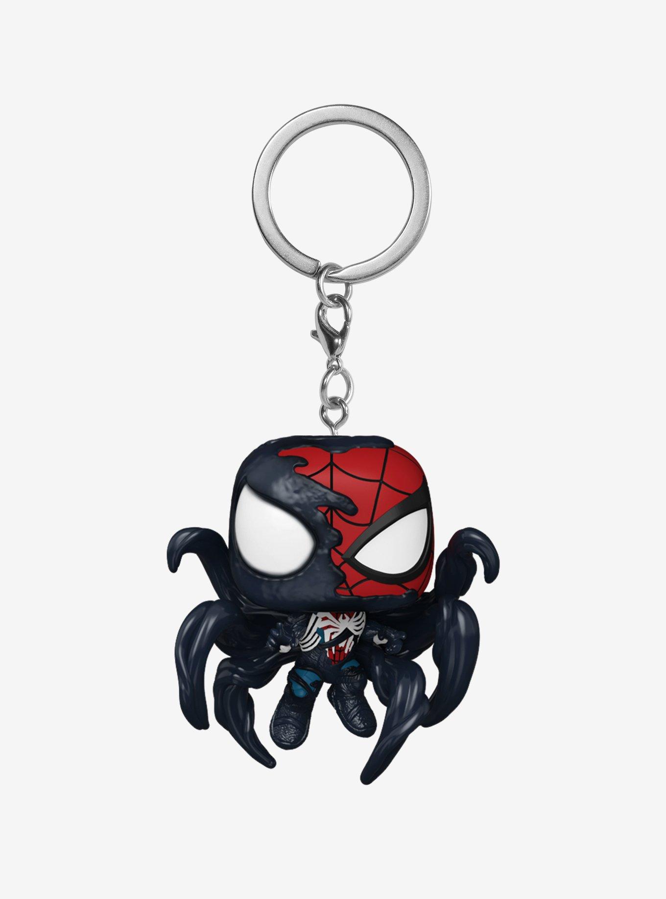 Funko Marvel Gamerverse Spider-Man 2 Pocket Pop! Advanced Suit 2.0 Symbiote Takeover Bobble-Head Key Chain Hot Topic Exclusive, , hi-res