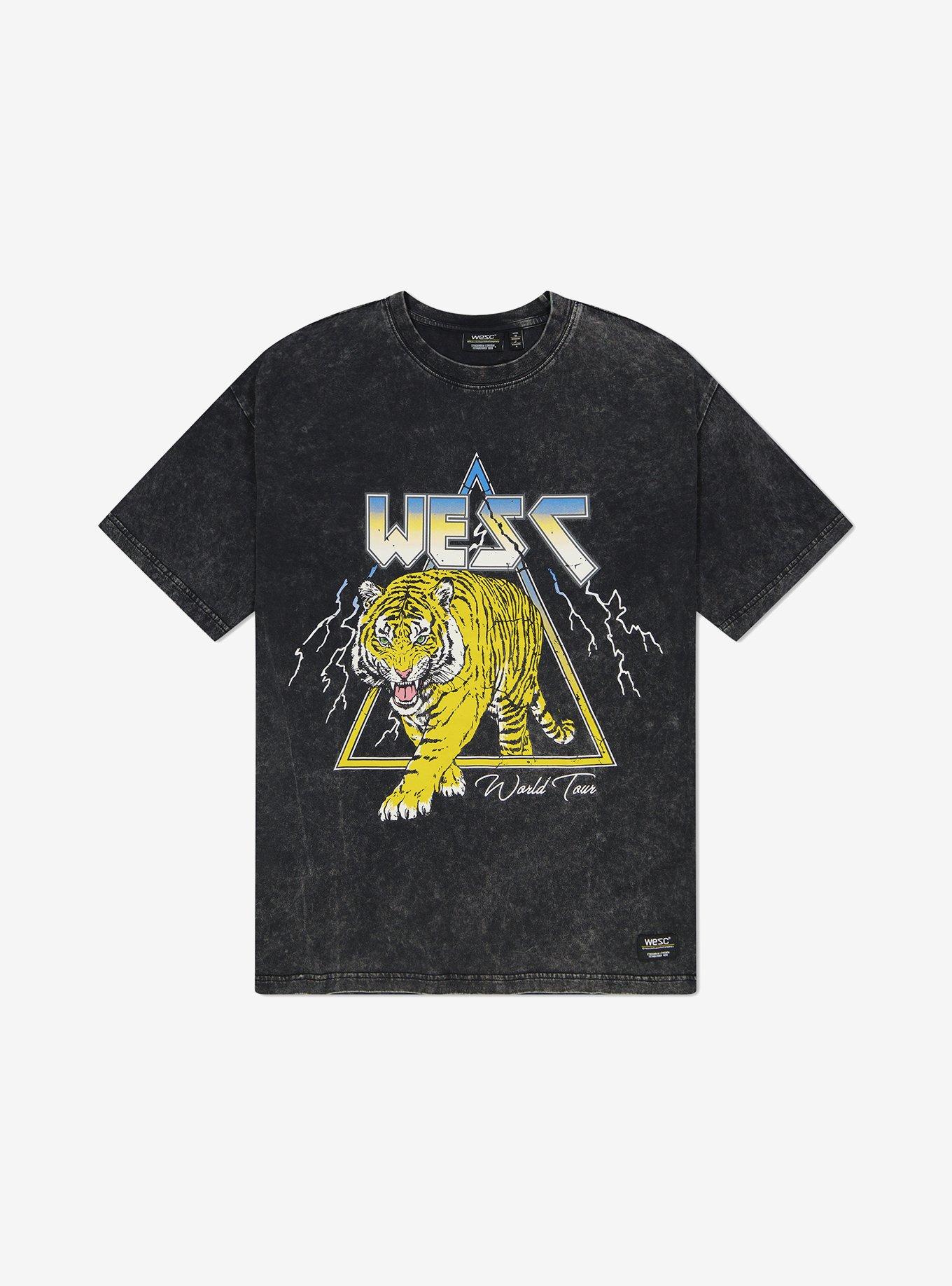 WeSC Mason Vintage Tiger Short Sleeve Enzyme Washed Tee, , hi-res