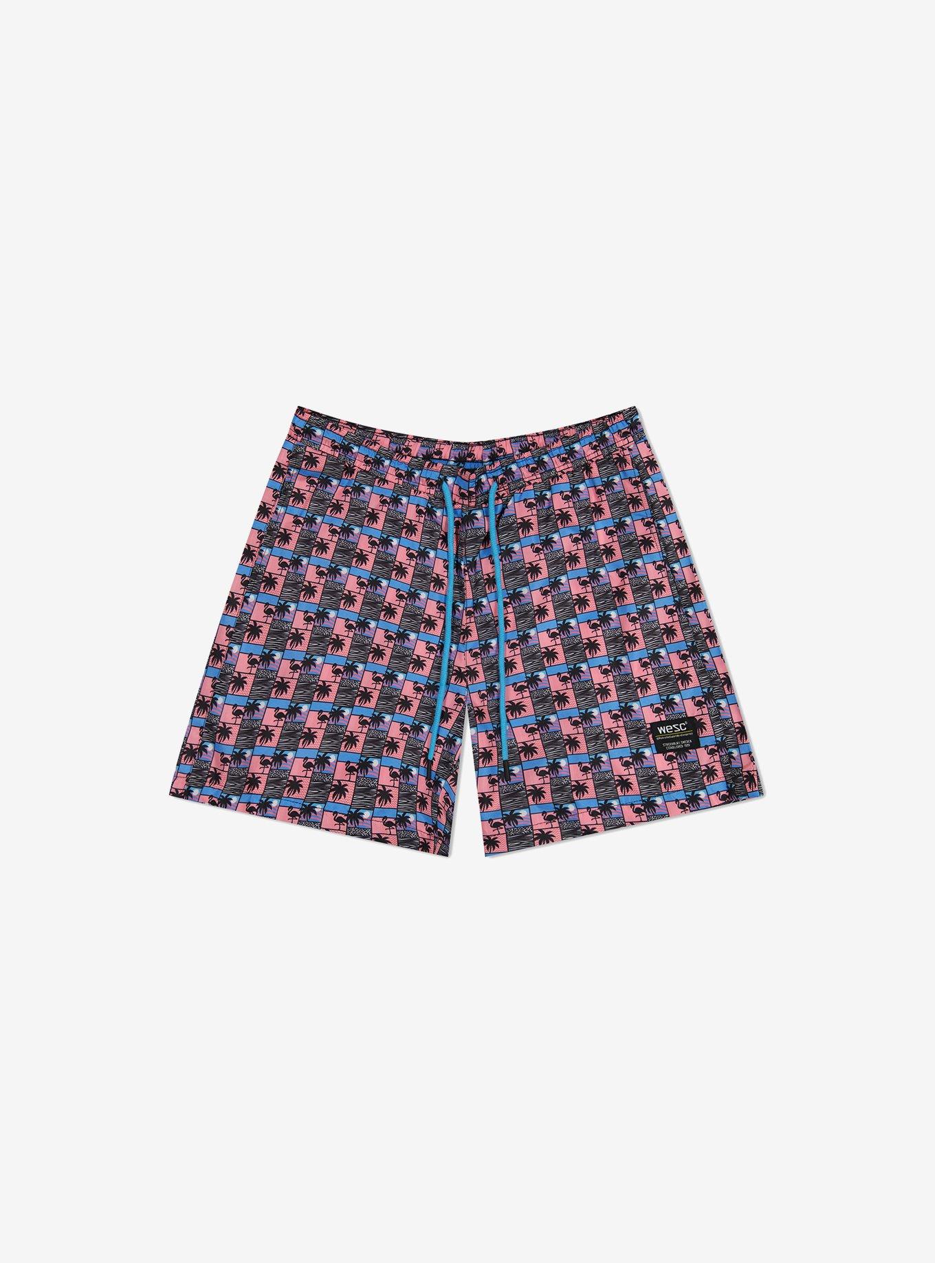 WeSC Zack Swim Trunk Paradise Lost Scenery AOP, , hi-res