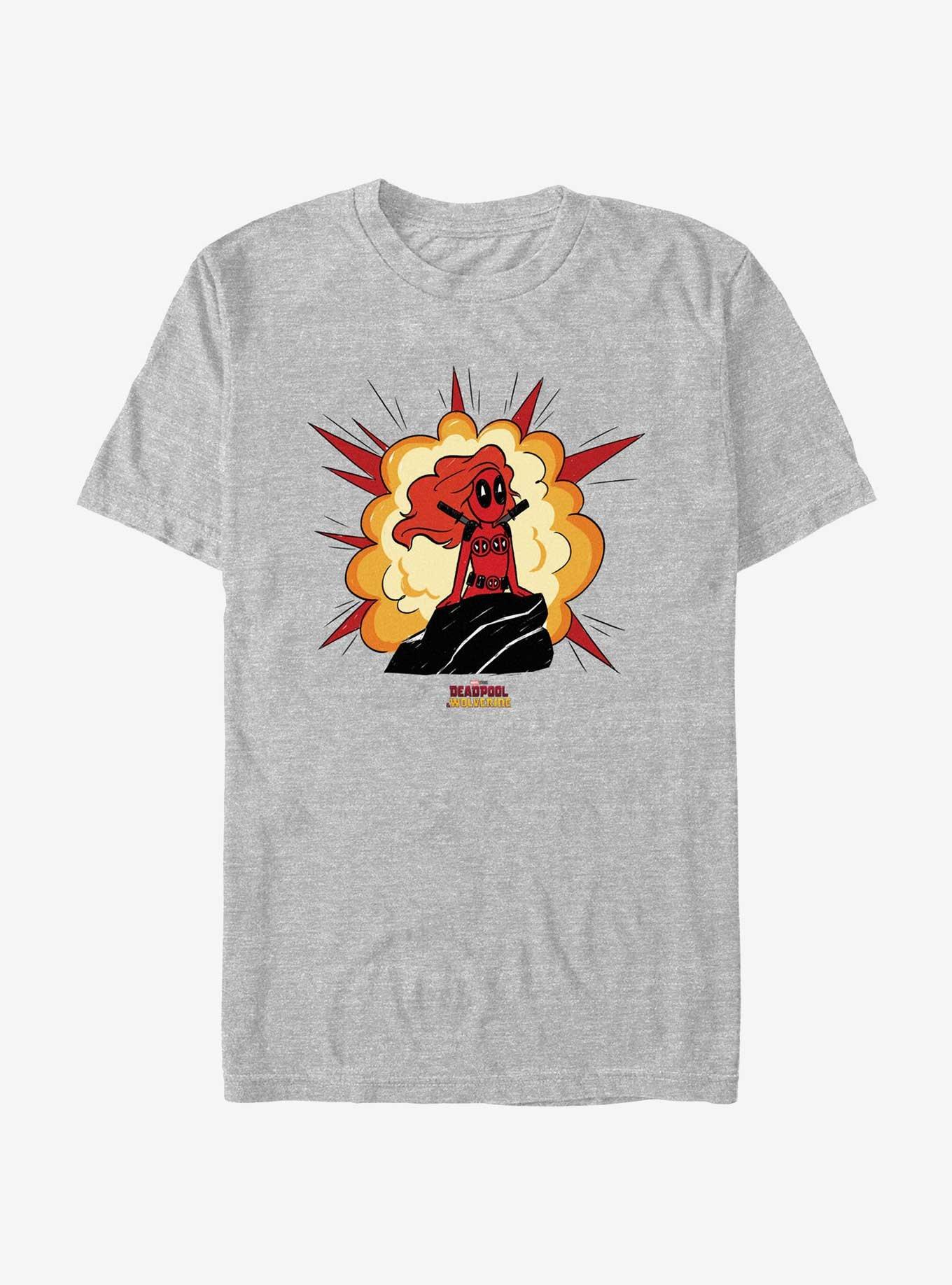 Marvel Deadpool & Wolverine Deadpool Mermaid T-Shirt, ATH HTR, hi-res