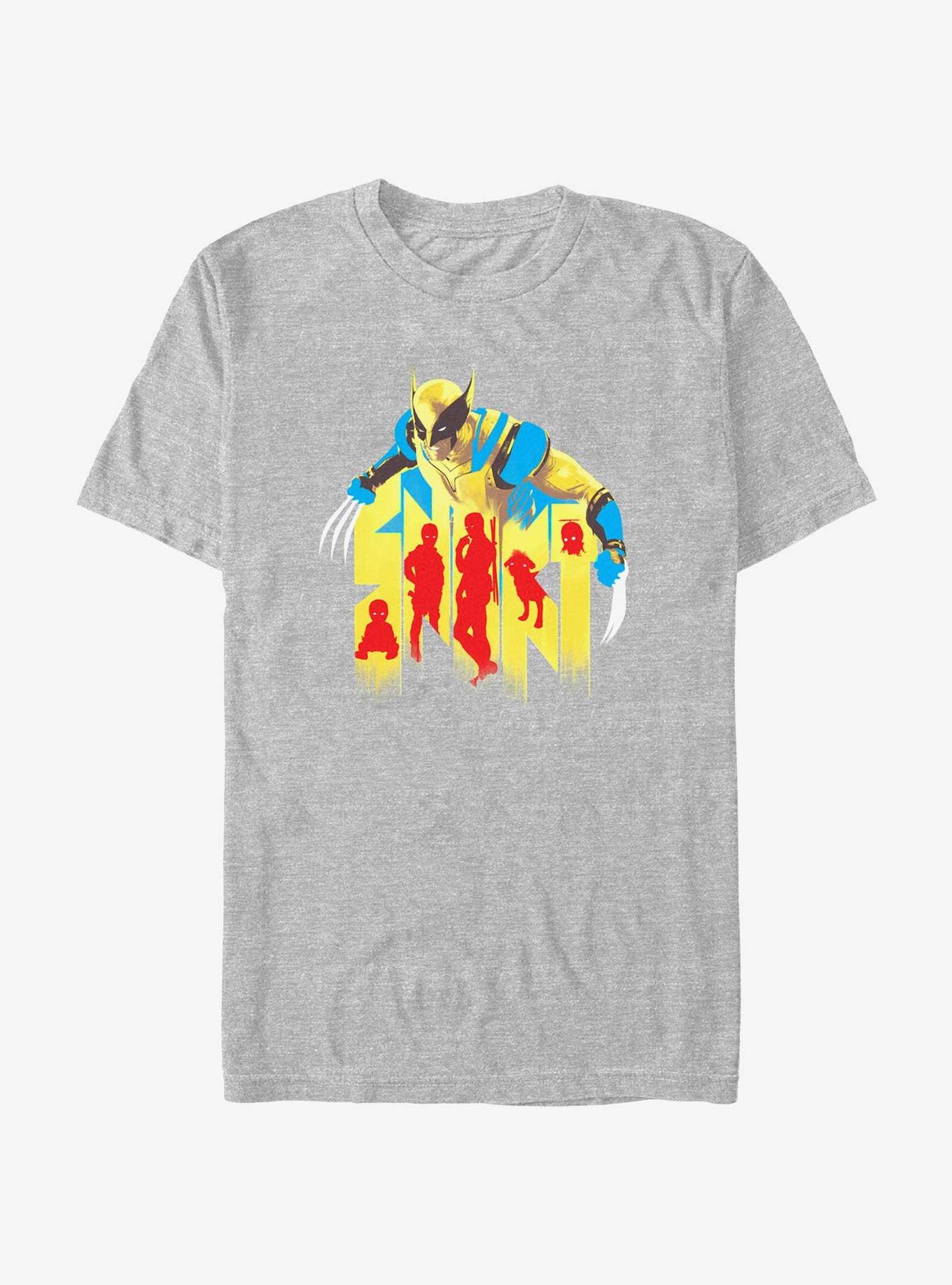 Marvel Deadpool & Wolverine Snikt Claws Out Multipool T-Shirt