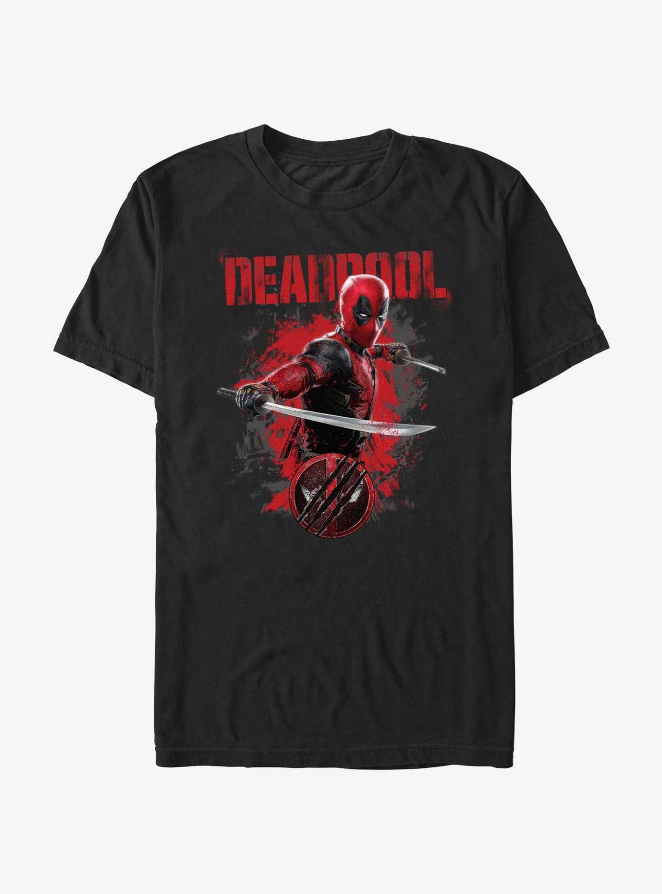 Marvel Deadpool & Wolverine Paint Dump Deadpool T-Shirt
