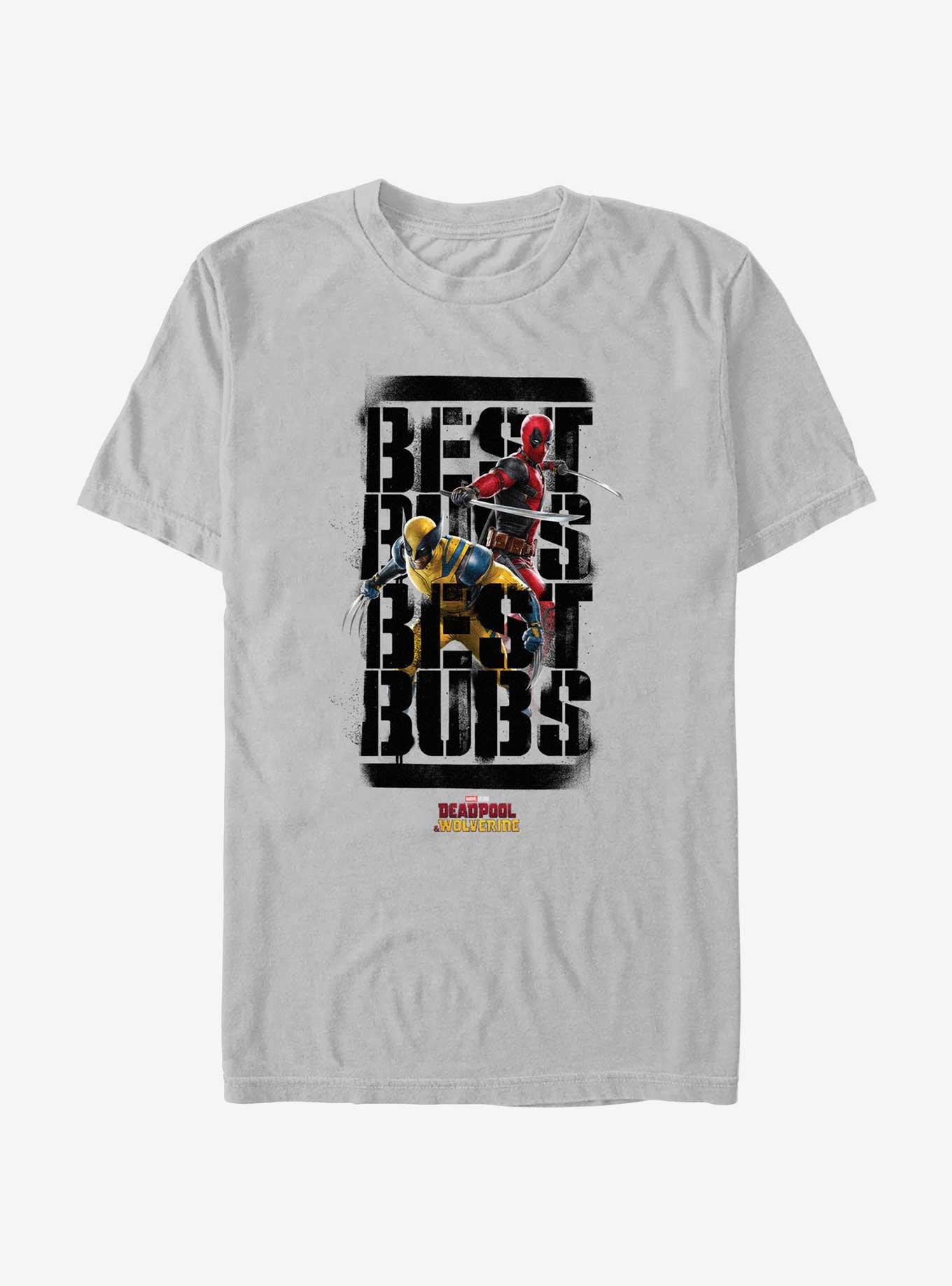 Marvel Deadpool & Wolverine Swords Claws Bubs T-Shirt