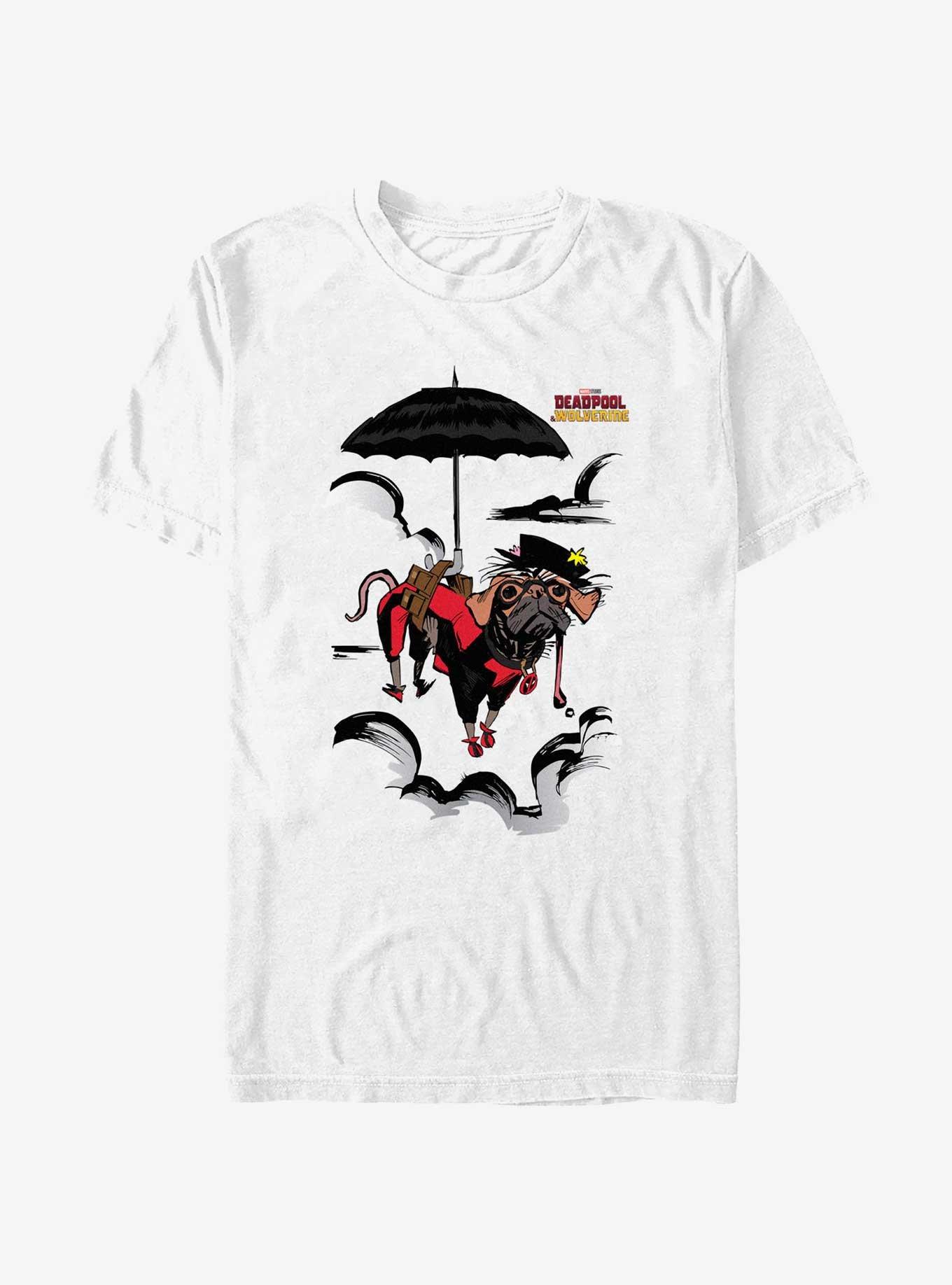 Marvel Deadpool & Wolverine Dogpool Puppins Cloud T-Shirt, WHITE, hi-res