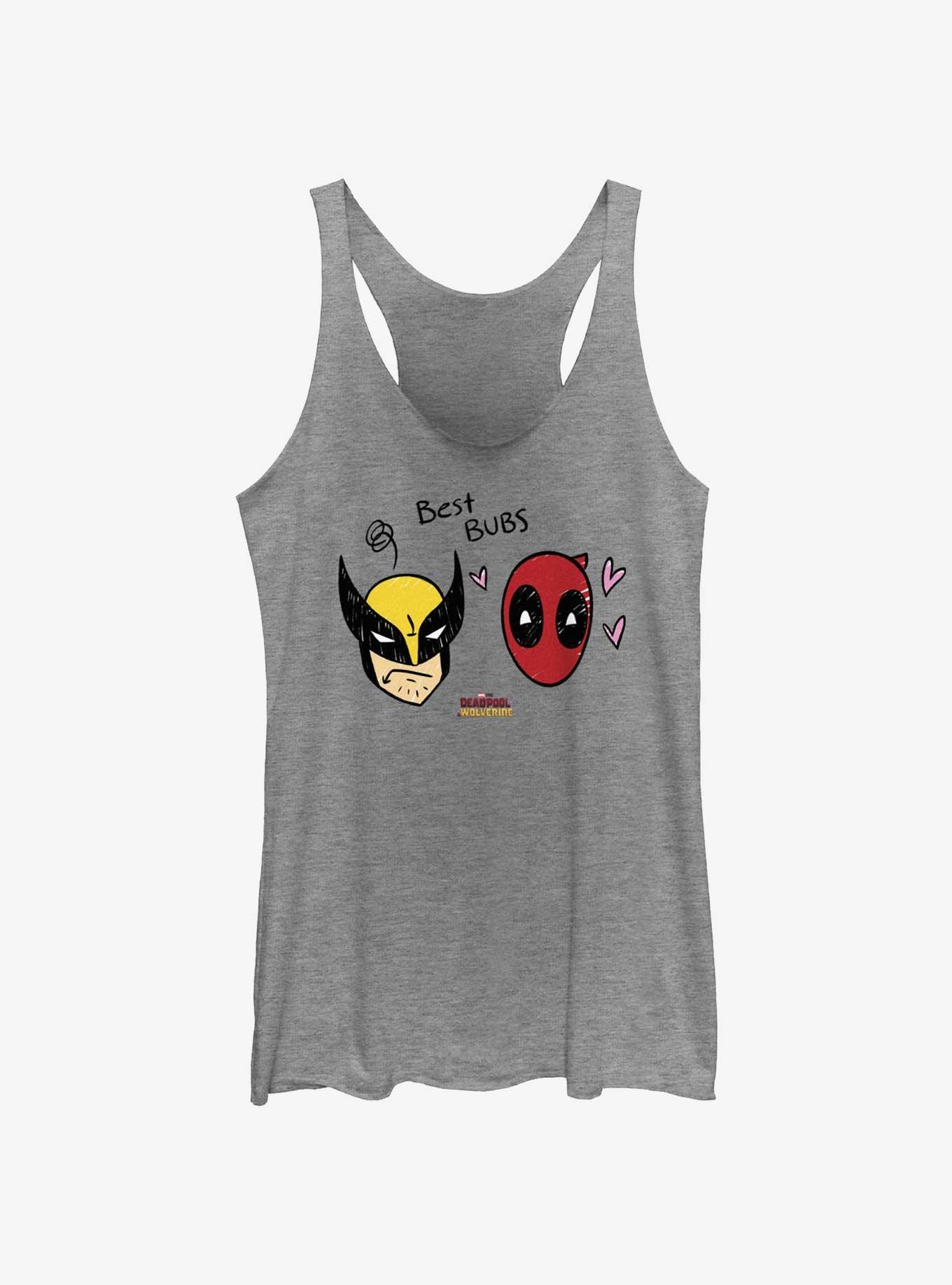Marvel Deadpool & Wolverine Best Bubs Girls Tank, GRAY HTR, hi-res
