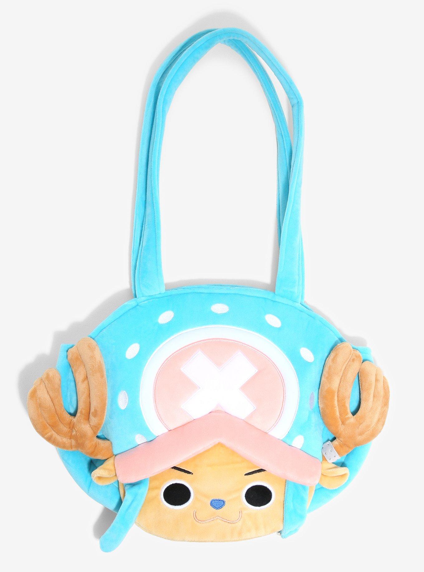 One Piece Chopper Large Face Plush Tote Bag, , hi-res