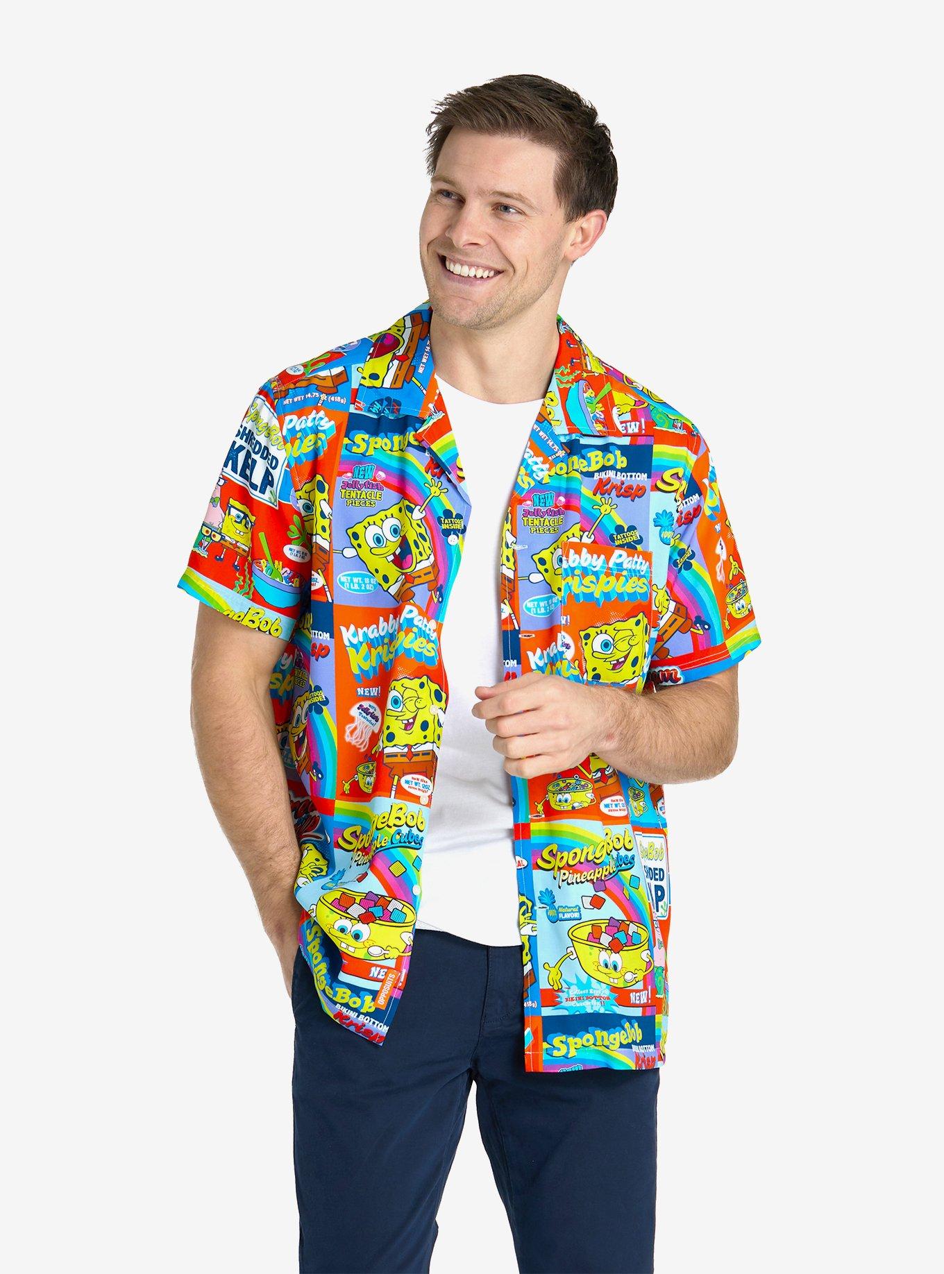 SpongeBob SquarePants Breakfast Button-Up Shirt, , hi-res