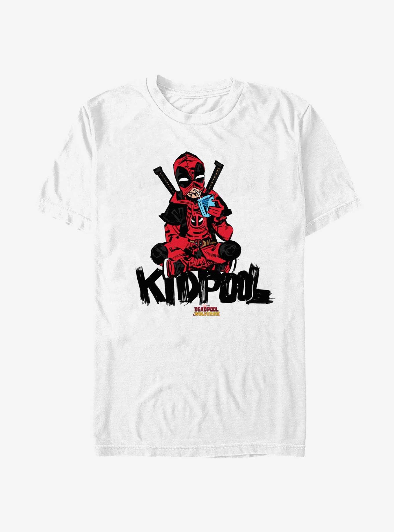 Marvel Deadpool & Wolverine Kidpool Sitting T-Shirt, WHITE, hi-res