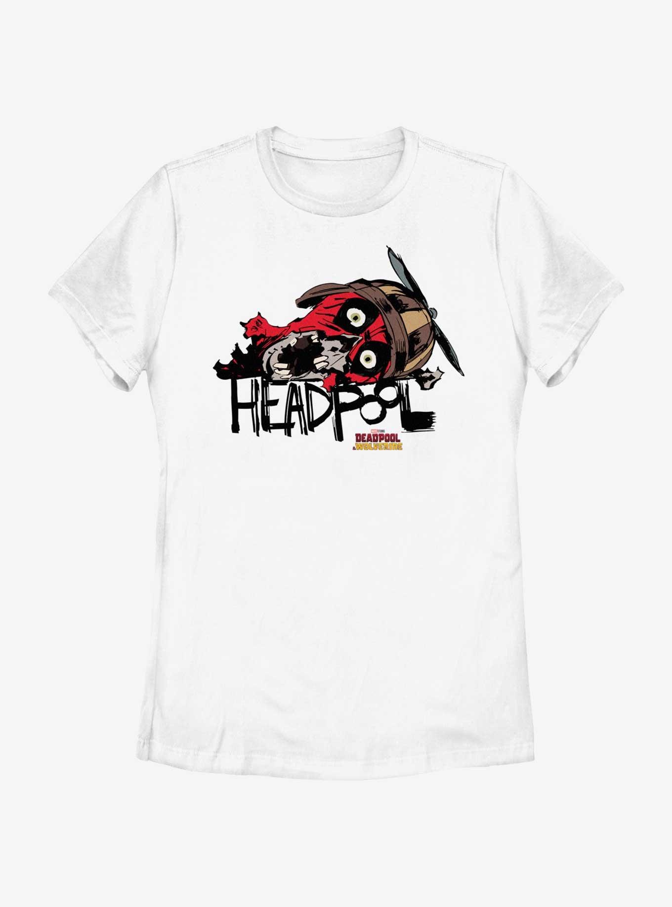 Marvel Deadpool & Wolverine Headpool Womens T-Shirt, WHITE, hi-res