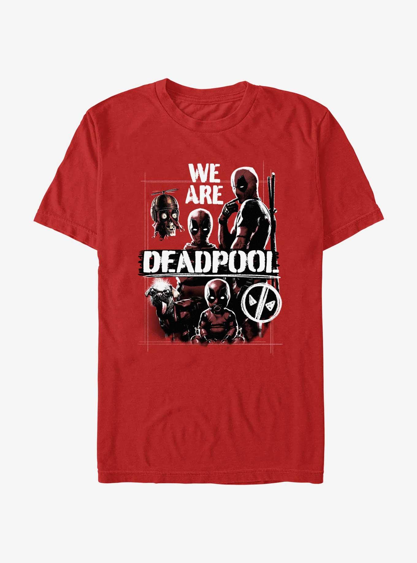 Marvel Deadpool & Wolverine We Are Deadpool T-Shirt, RED, hi-res