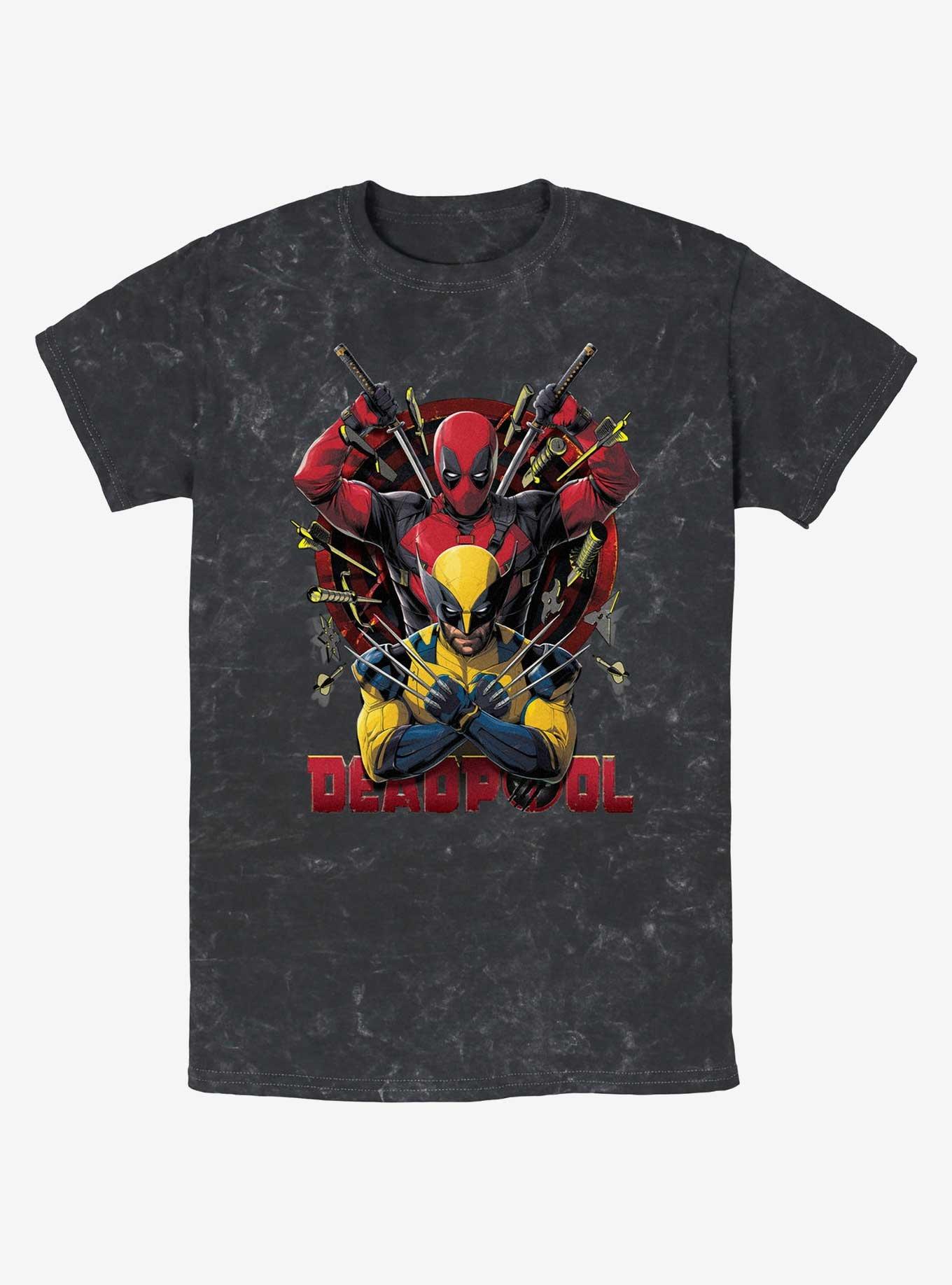 Marvel Deadpool & Wolverine Out Of Danger Mineral Wash T-Shirt, , hi-res