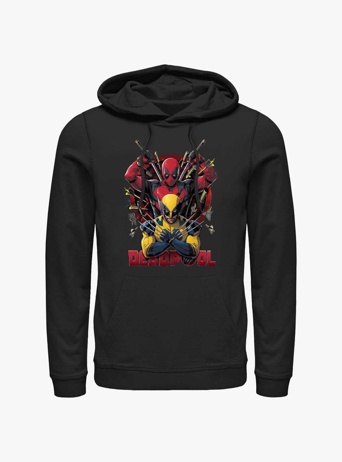 Marvel Deadpool & Wolverine Out Of Danger Hoodie, BLACK, hi-res