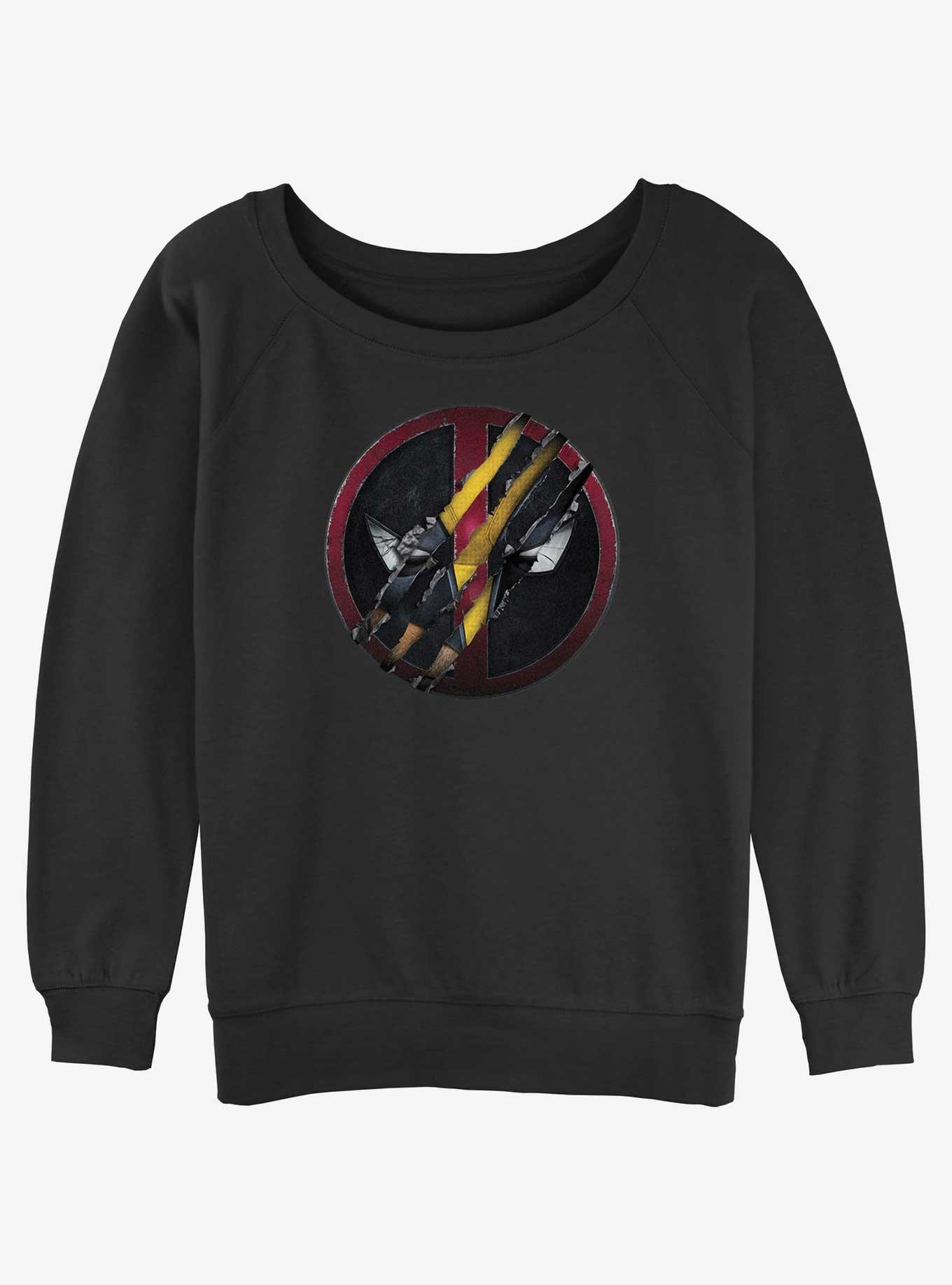 Marvel Deadpool & Wolverine Wolverine Clawing Through Womens Slouchy Sweatshirt, , hi-res