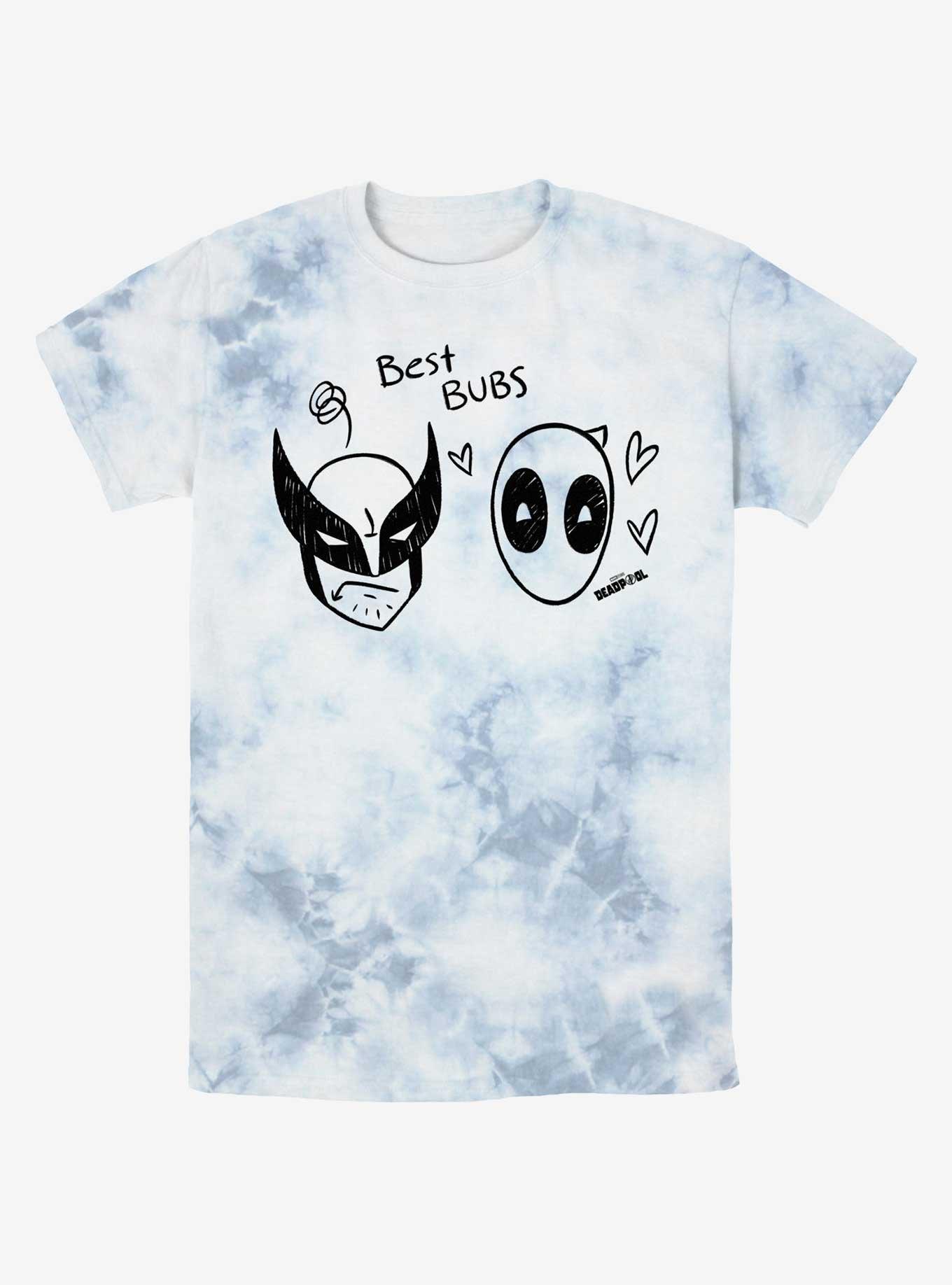 Marvel Deadpool & Wolverine Best Bubs Scribbles Tie-Dye T-Shirt, , hi-res
