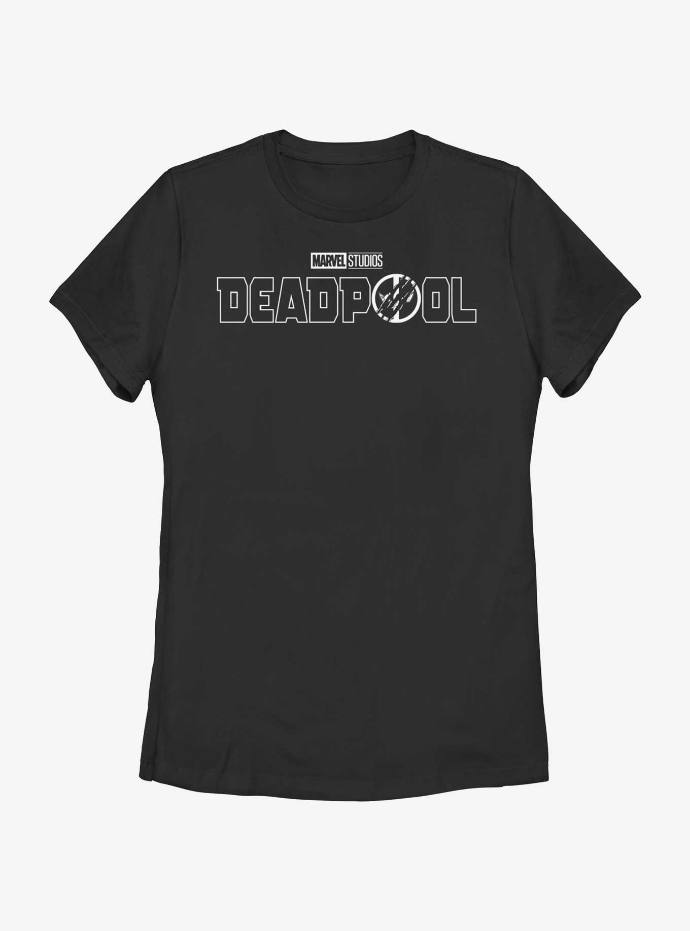 Marvel Deadpool & Wolverine Line Logo Womens T-Shirt, BLACK, hi-res