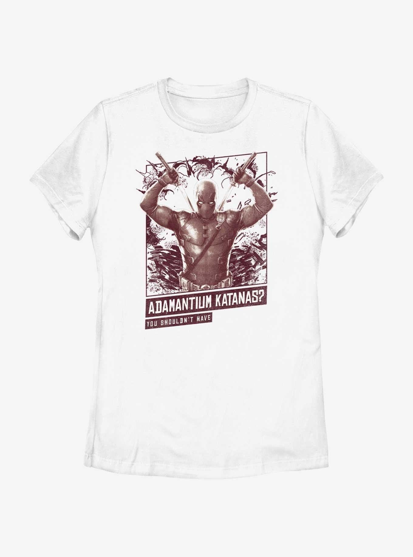 Marvel Deadpool & Wolverine Adamantium Katanas Womens T-Shirt, , hi-res