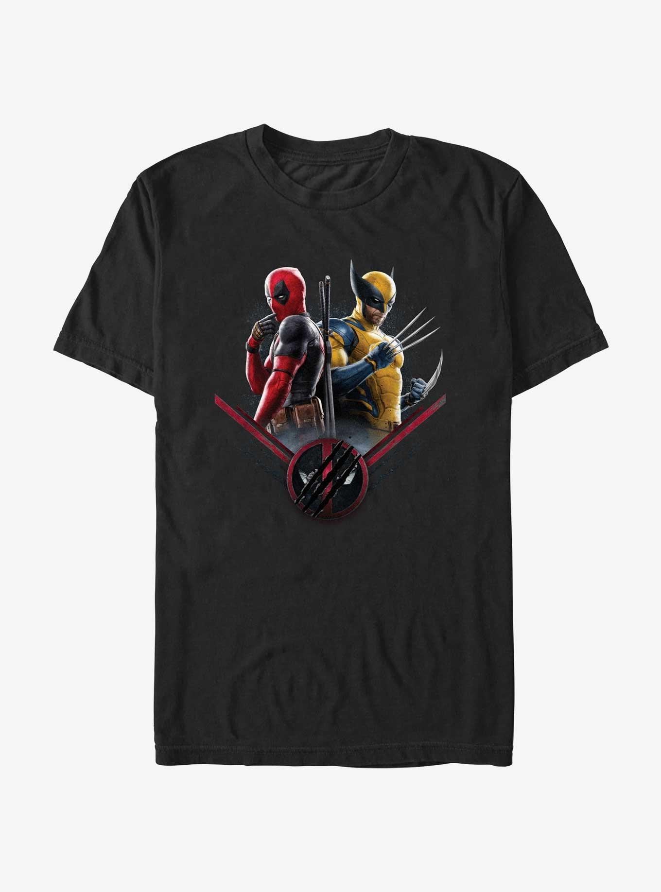 Marvel Deadpool & Wolverine X Force Pair T-Shirt, BLACK, hi-res