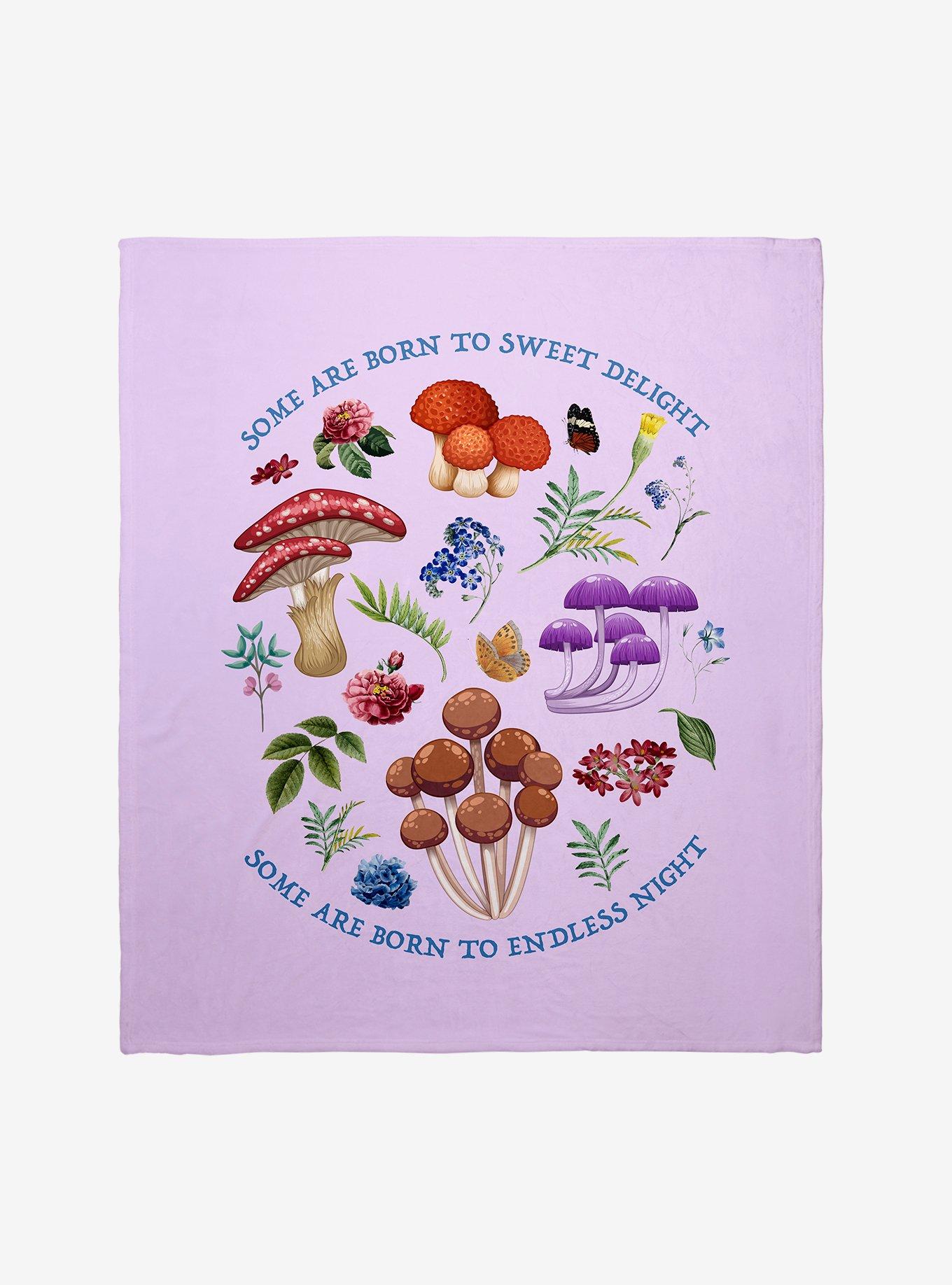 Mushroom Born Sweet Throw Blanket, , hi-res