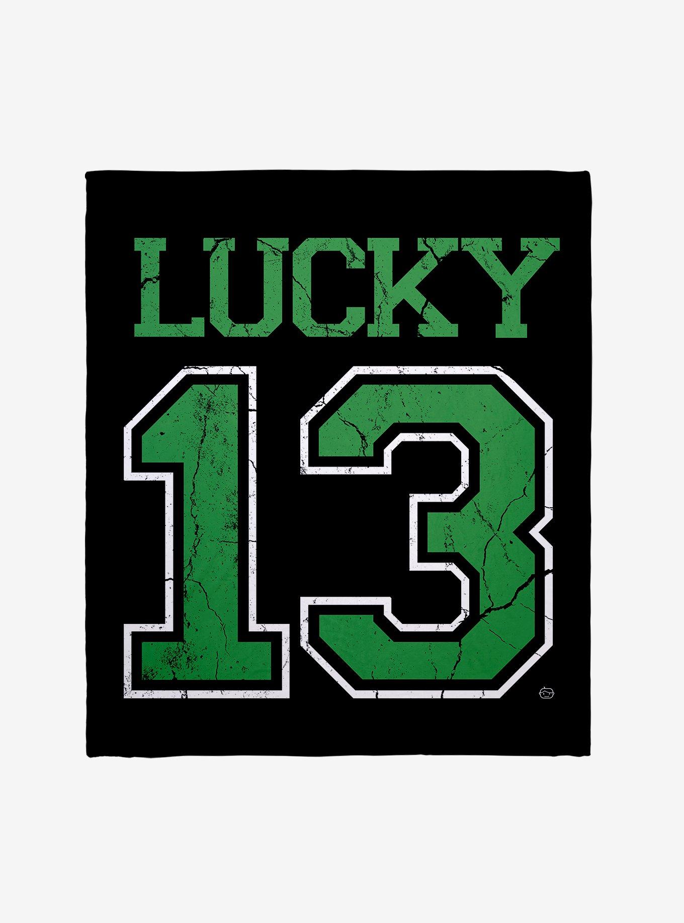 St. Patrick's Day Lucky 13 Throw Blanket, , hi-res