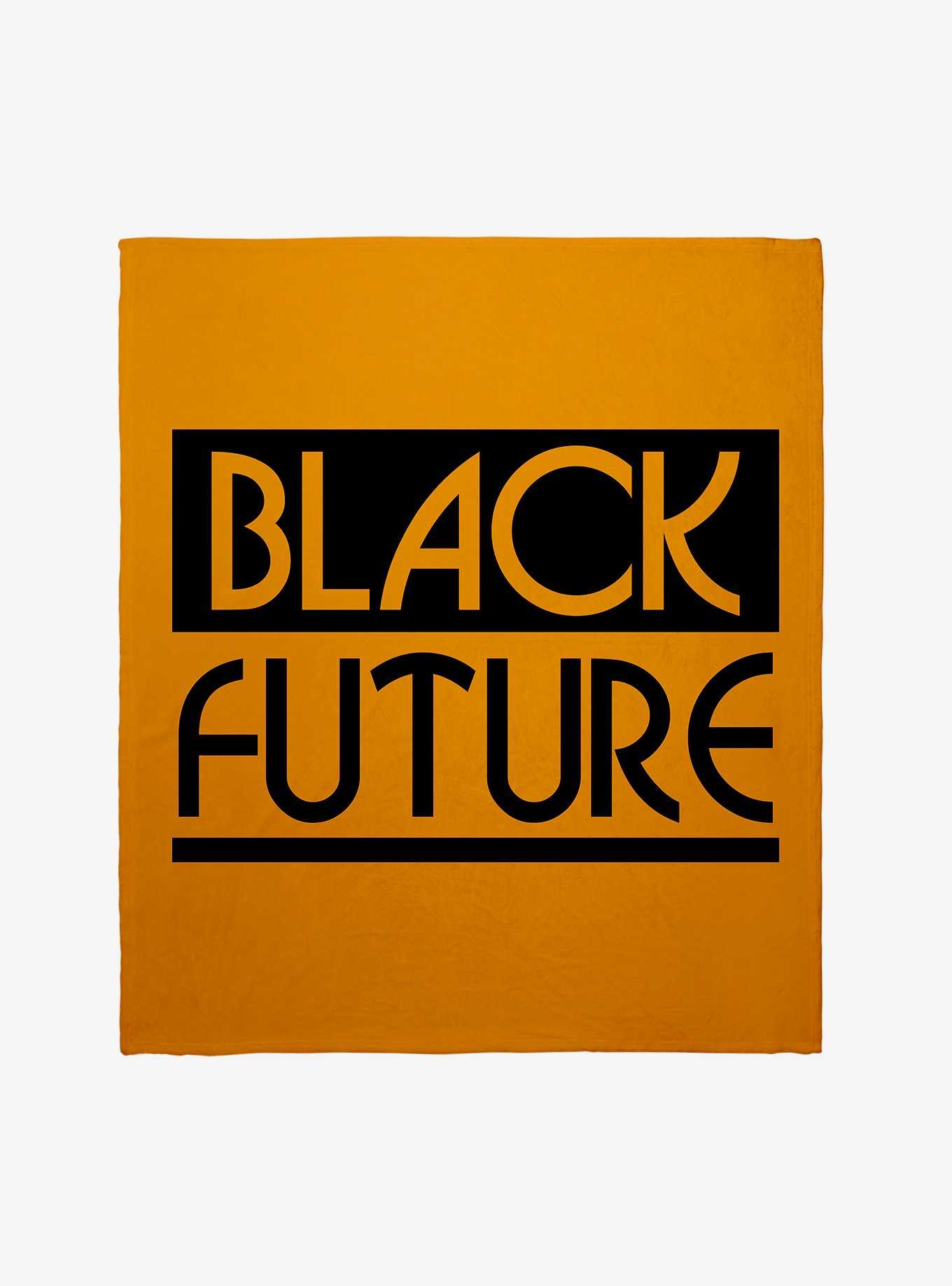 Black History Month Black Future Text Throw Blanket, , hi-res