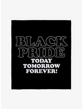 Black History Month Pride Today Tomorrow Forever Throw Blanket, , hi-res