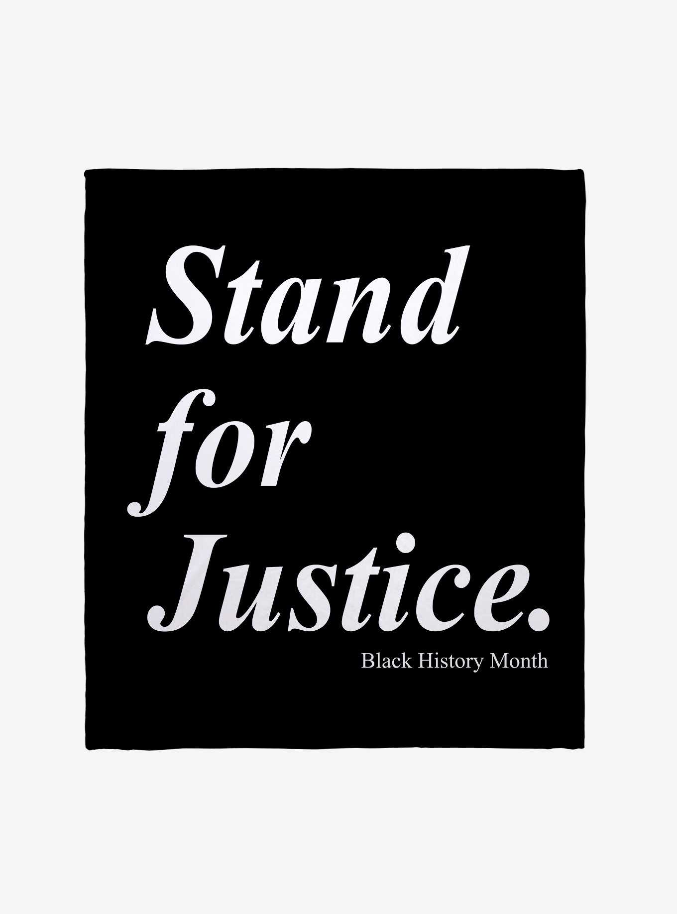 Black History Stand For Justice Throw Blanket, , hi-res