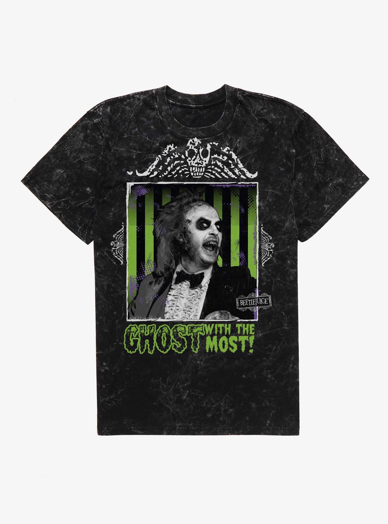 Beetlejuice Ghost With The Most Mineral Wash T-Shirt, , hi-res