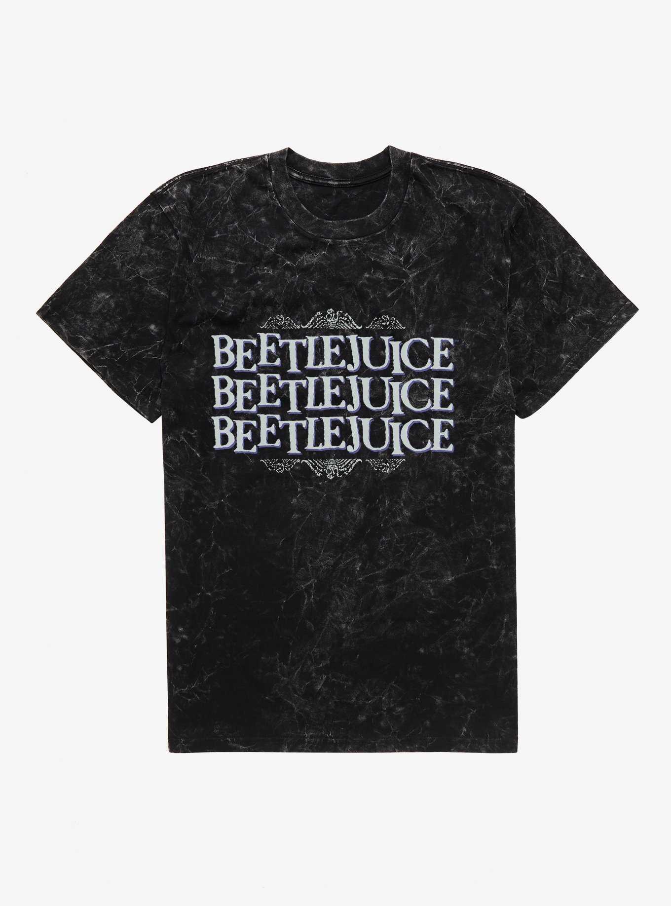 Beetlejuice Say It Three Times Mineral Wash T-Shirt, , hi-res