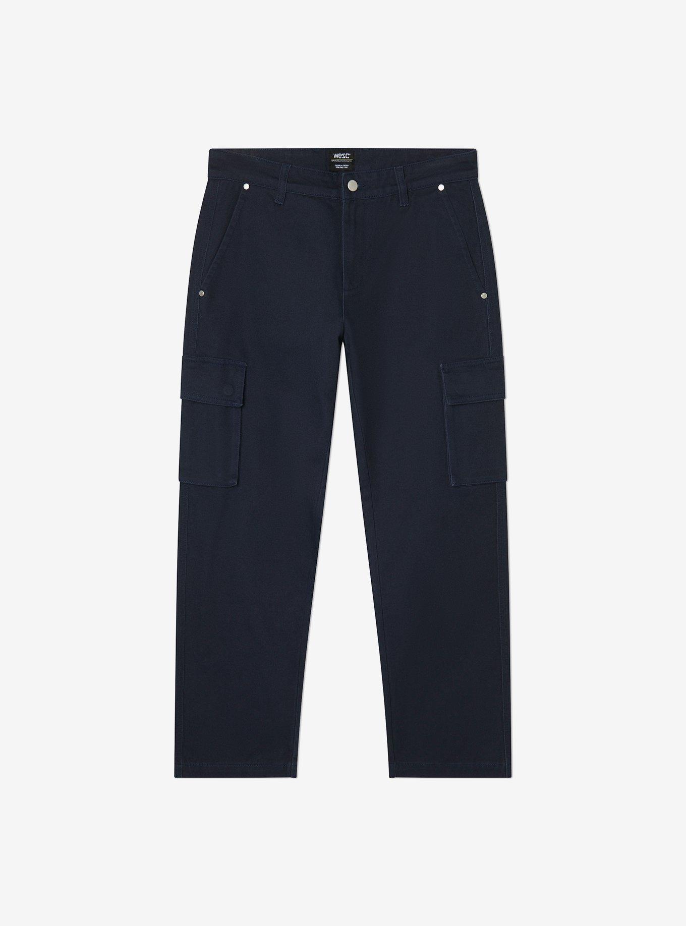 WeSC Relax Fit Cargo Pants Navy, NAVY, hi-res