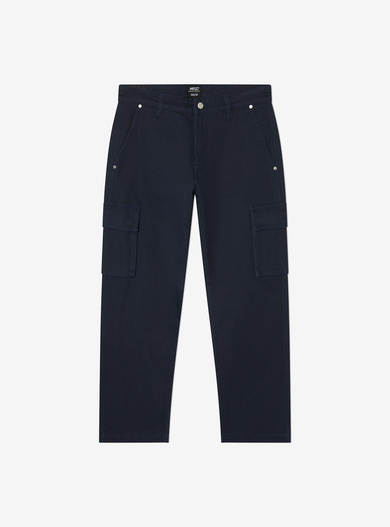 WeSC Relax Fit Cargo Pants Navy, , hi-res