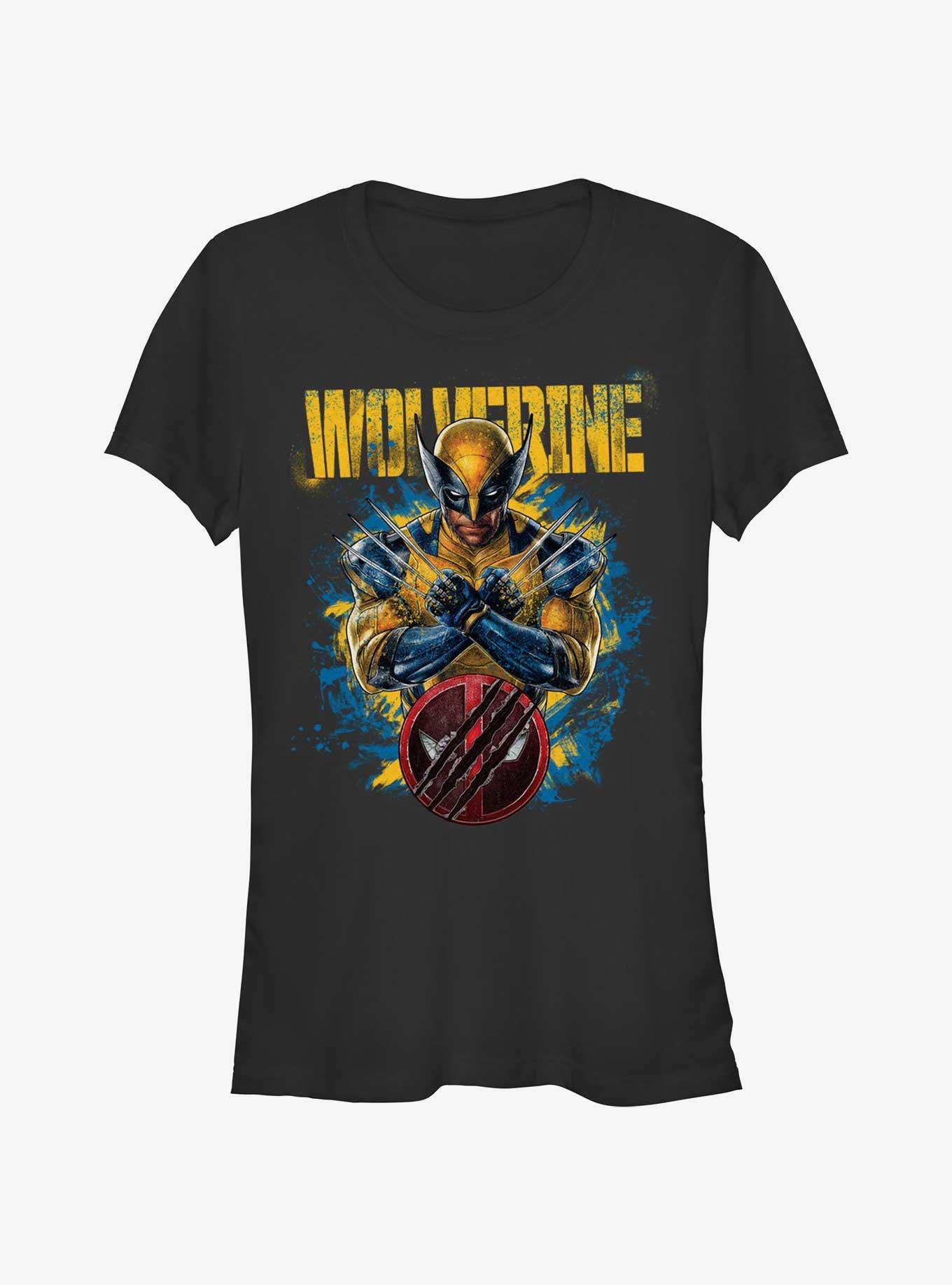 Marvel Deadpool & Wolverine Paint Dump Wolverine Girls T-Shirt