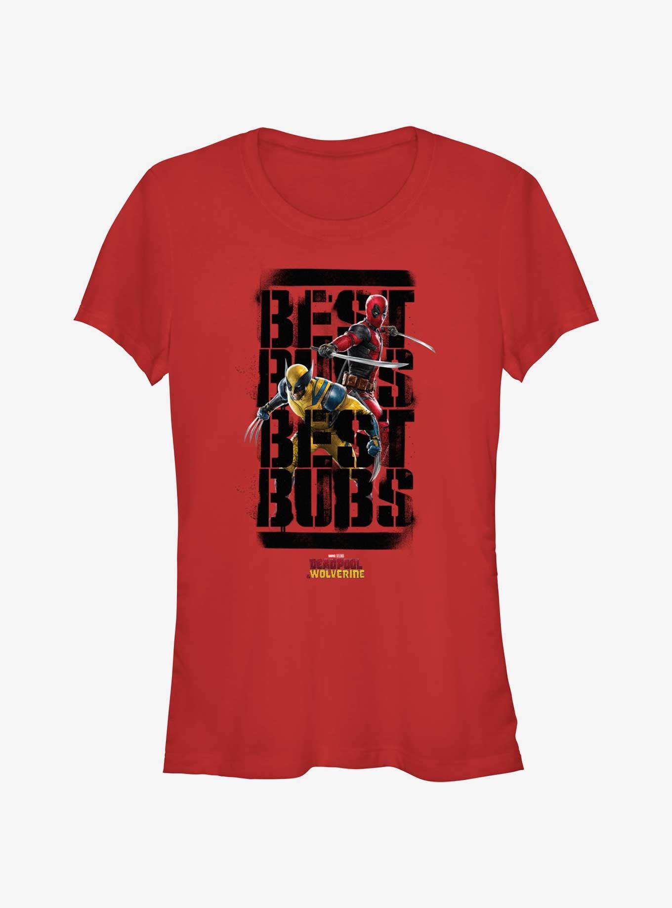 Marvel Deadpool & Wolverine Swords Claws Bubs Girls T-Shirt