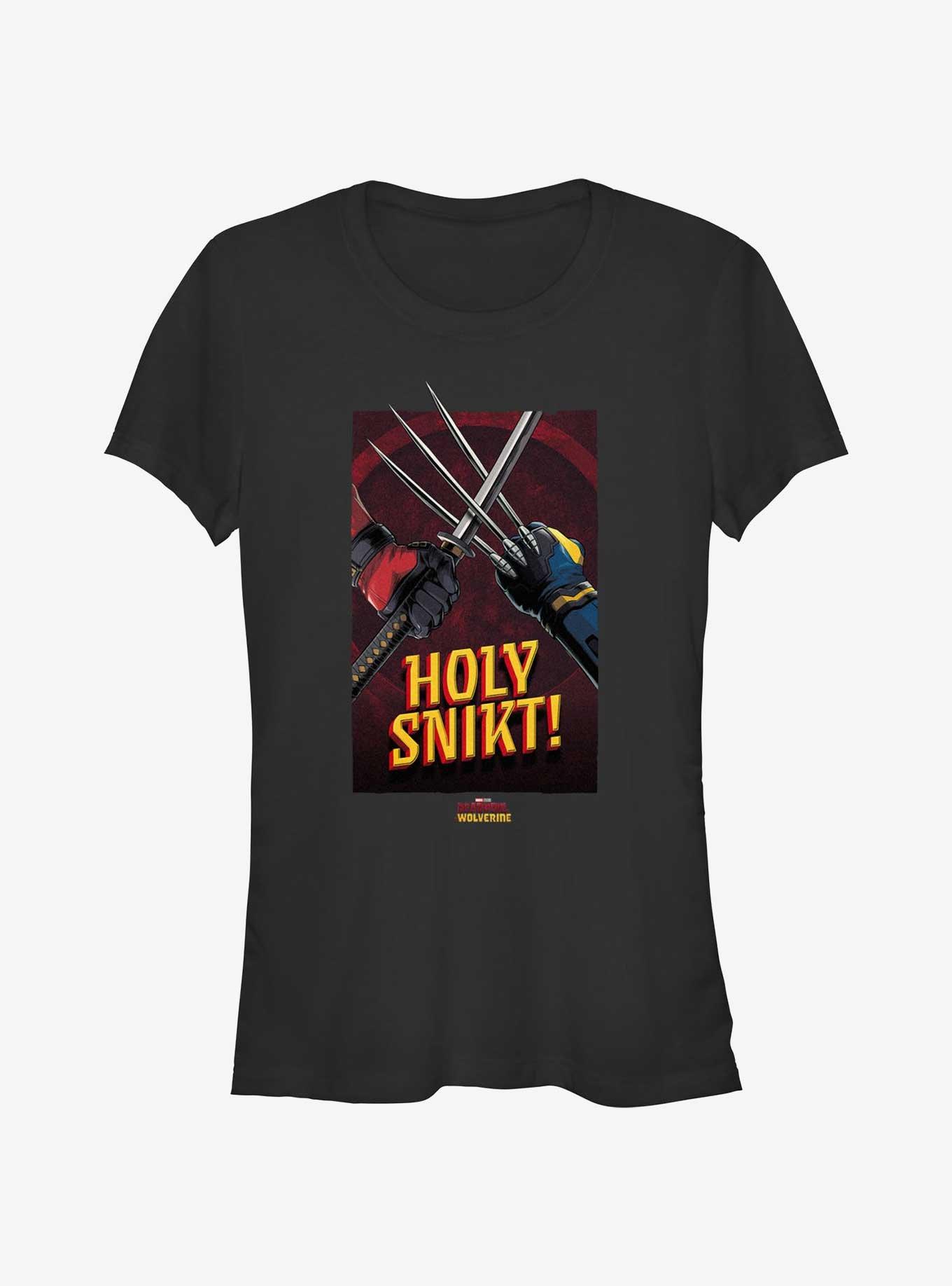 Marvel Deadpool & Wolverine Holy Snikt Poster Girls T-Shirt