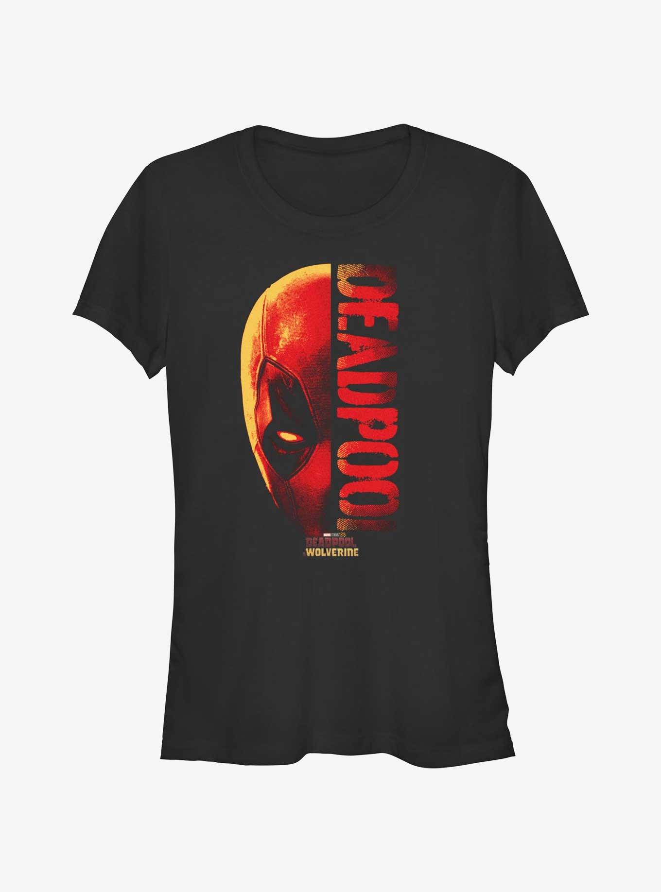 Marvel Deadpool & Wolverine Head Split Deadpool Girls T-Shirt, , hi-res