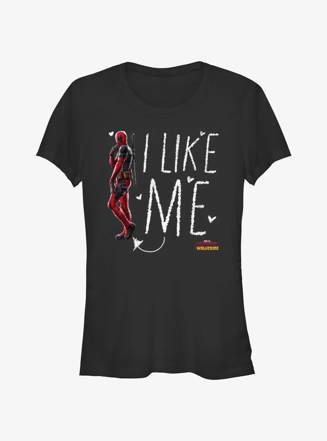 Marvel Deadpool & Wolverine I Like Me Girls T-Shirt, BLACK, hi-res