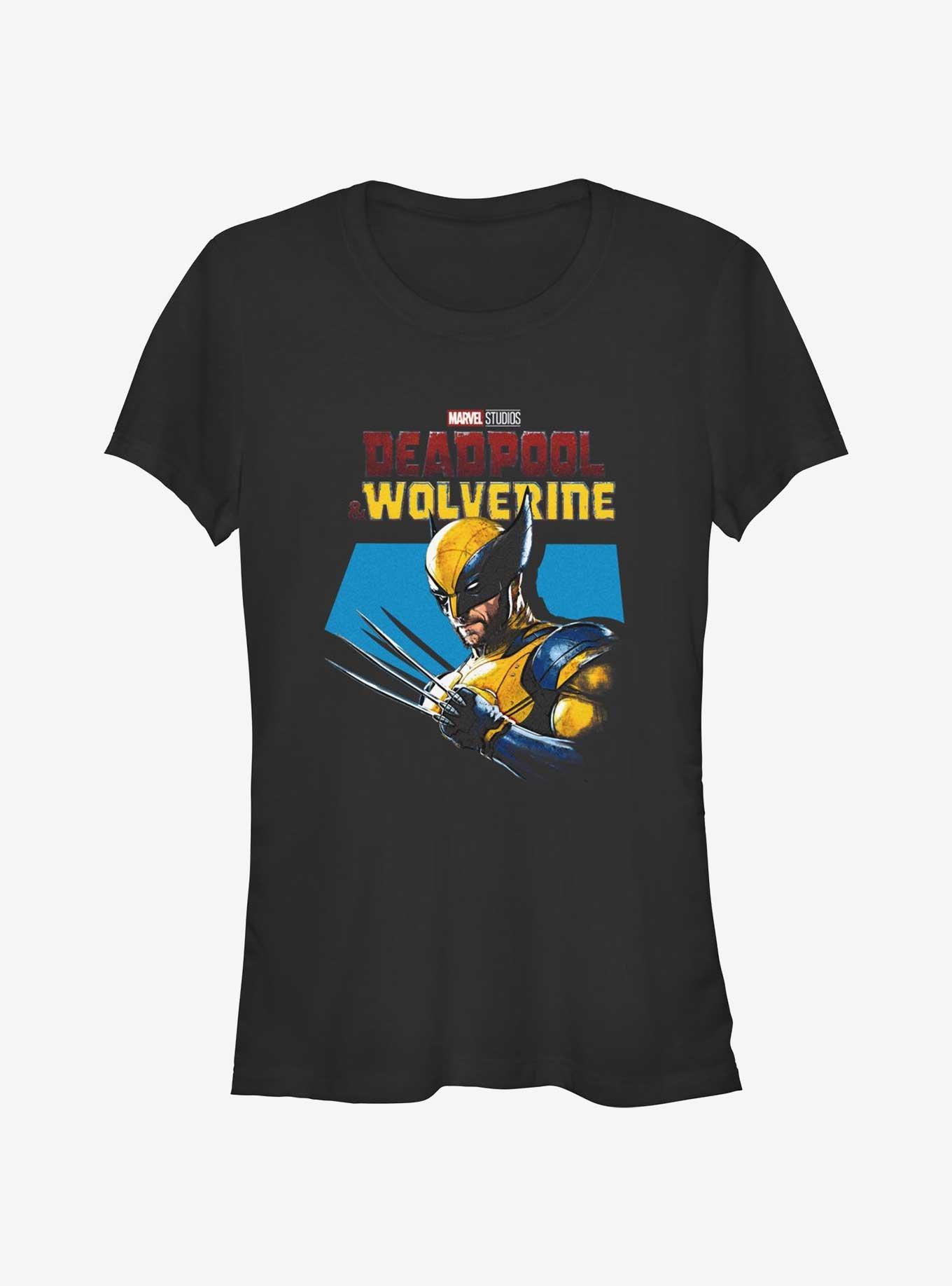 Marvel Deadpool & Wolverine Spotlight Wolverine Girls T-Shirt, BLACK, hi-res