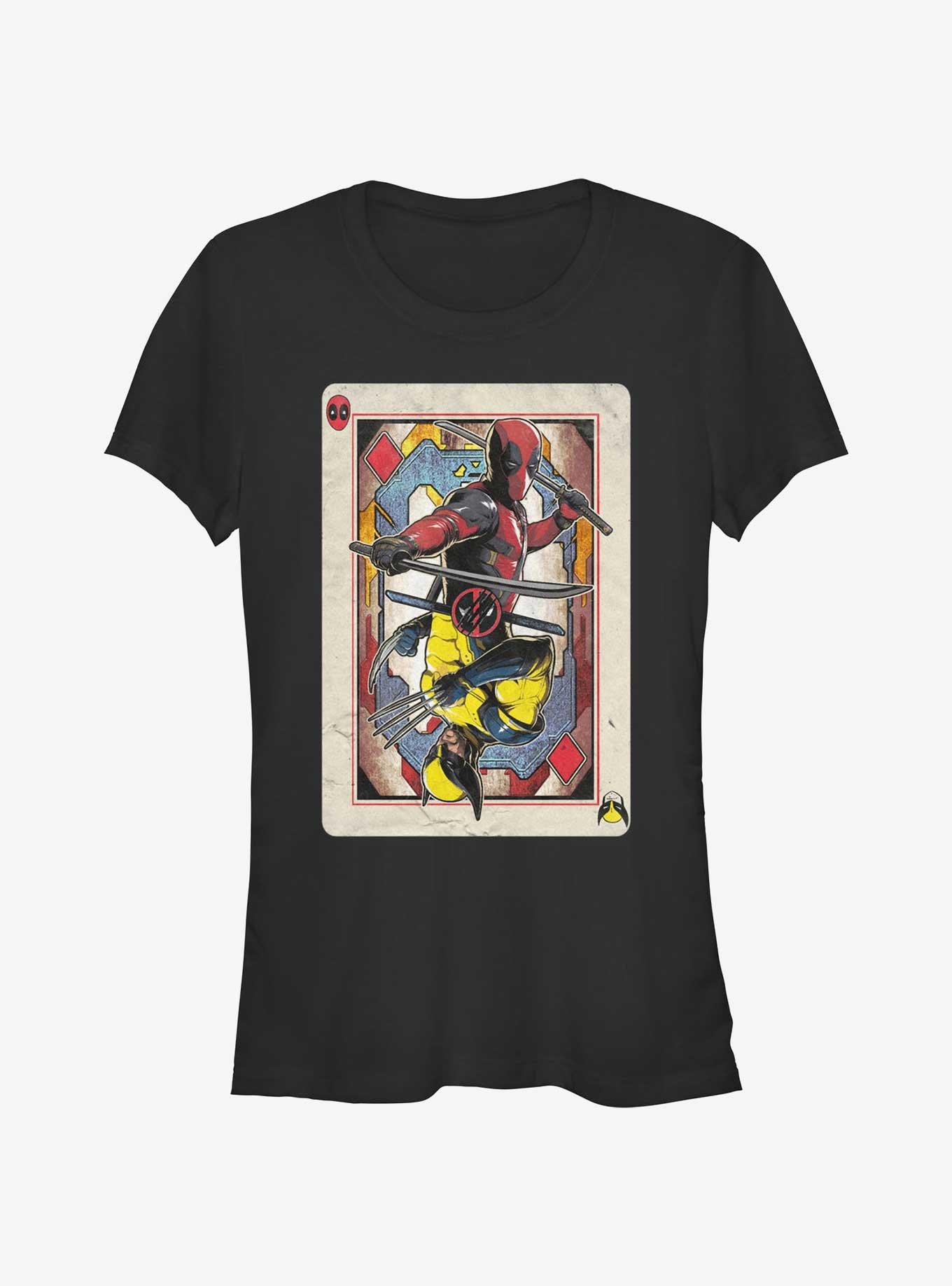 Marvel Deadpool & Wolverine Cardpool Girls T-Shirt