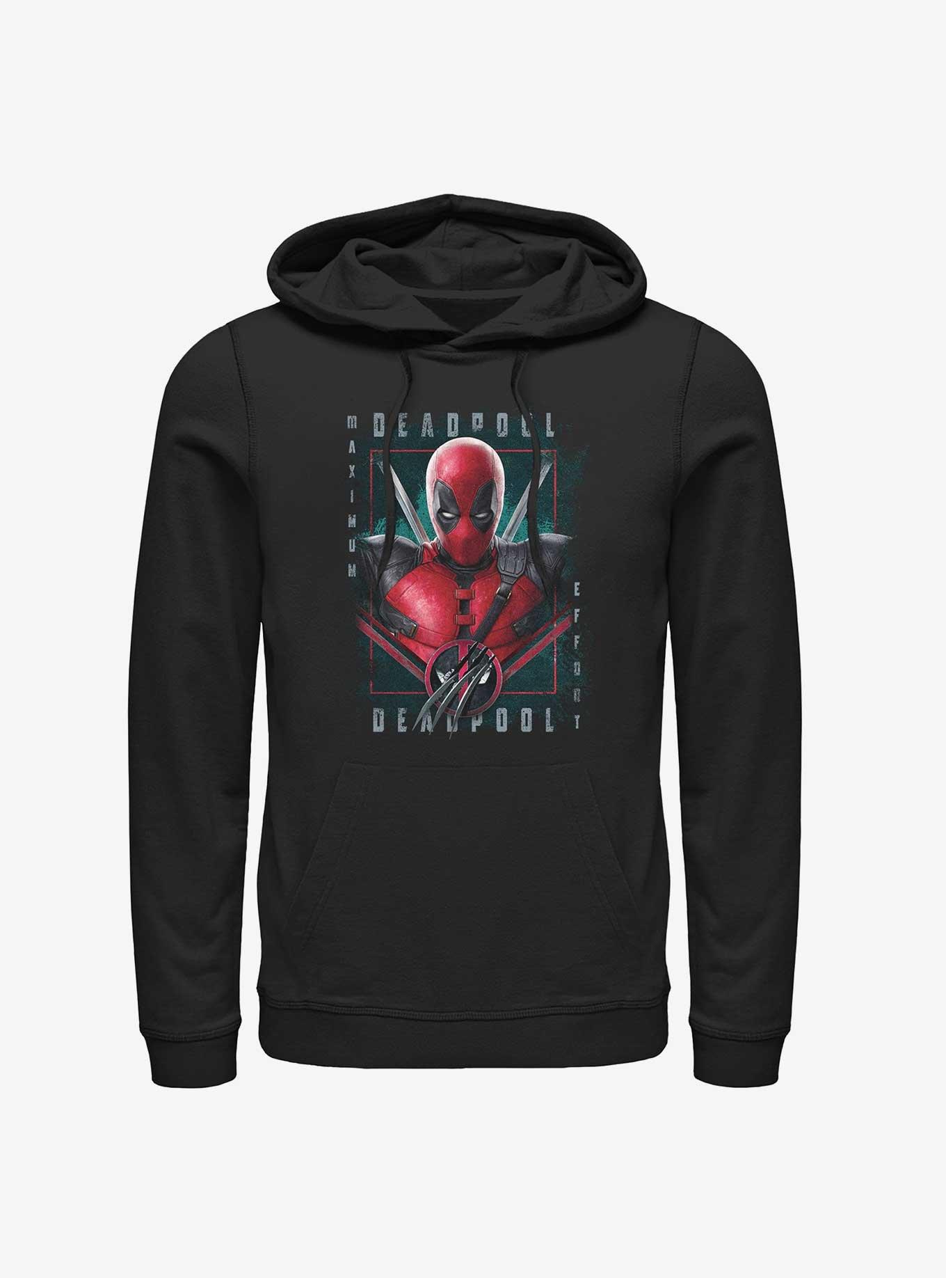 Marvel Deadpool & Wolverine Pool Port Hoodie Hot Topic Web Exclusive, BLACK, hi-res