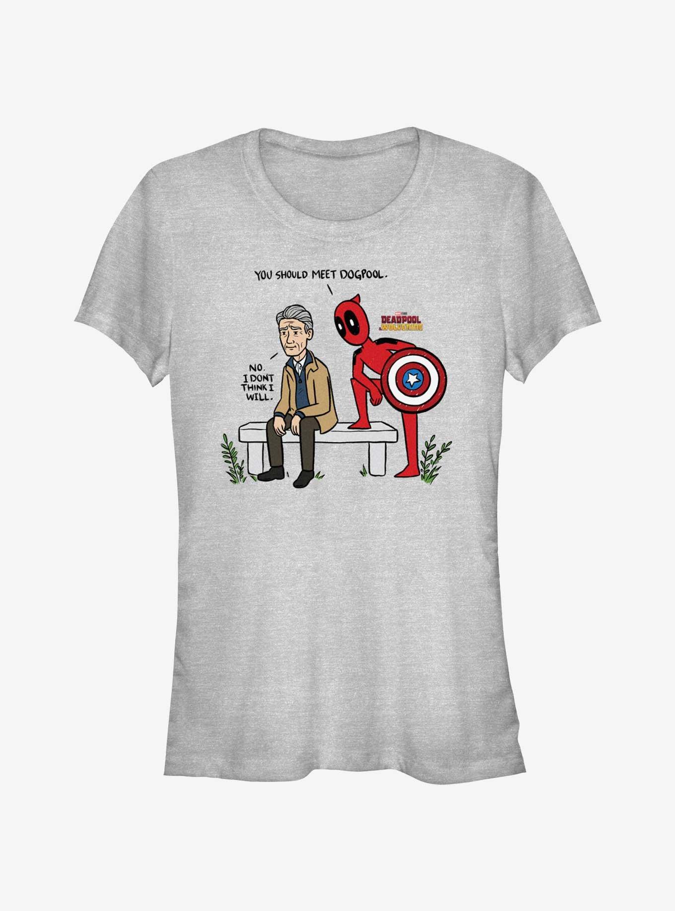 Marvel Deadpool & Wolverine You Should Meet Dogpool Girls T-Shirt, ATH HTR, hi-res