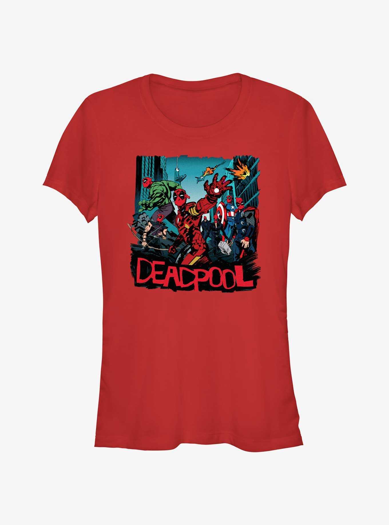 Marvel Deadpool & Wolverine Deadpool Avengers Girls T-Shirt, , hi-res