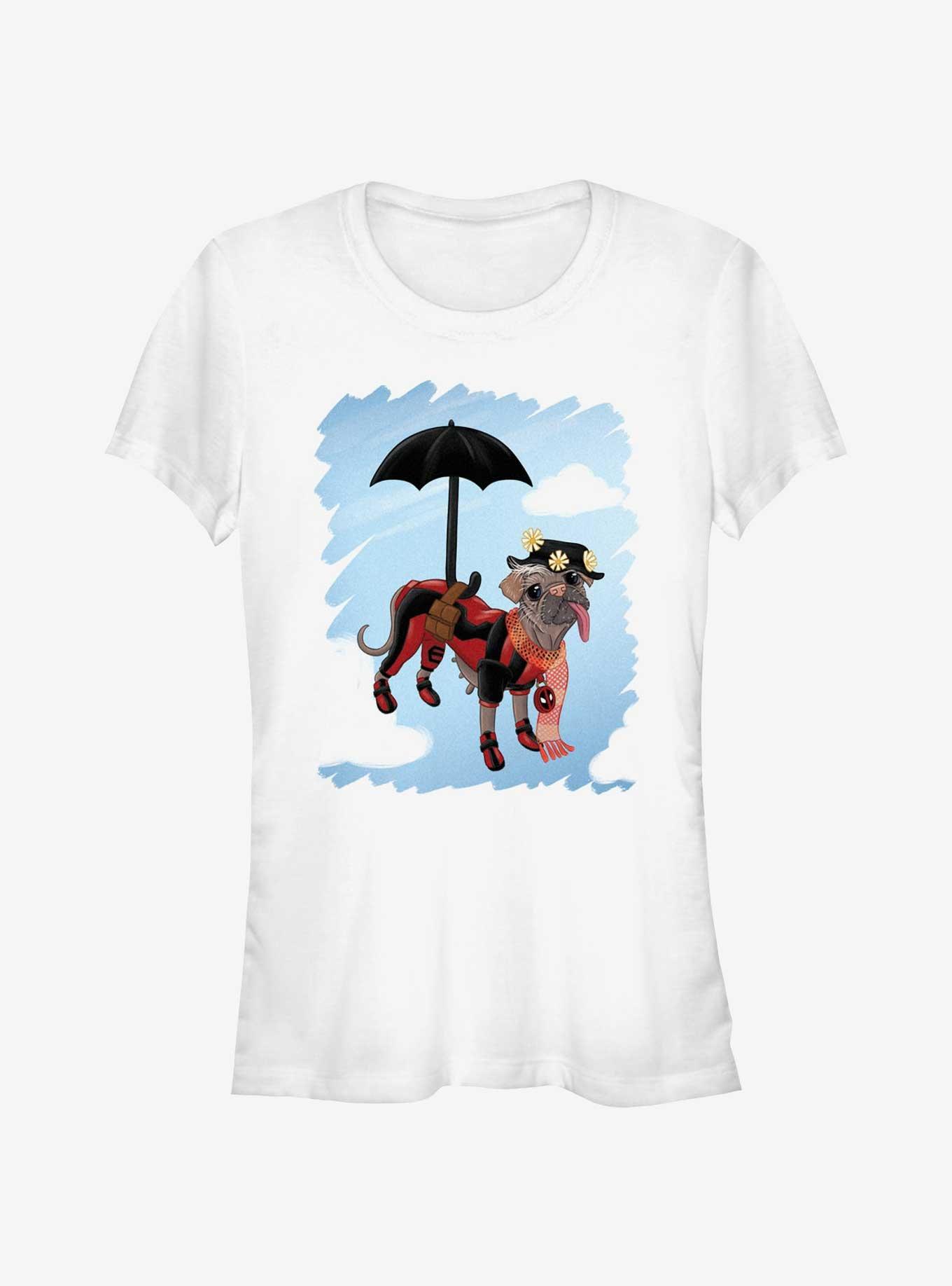 Marvel Deadpool & Wolverine Puppins Sky Girls T-Shirt, WHITE, hi-res